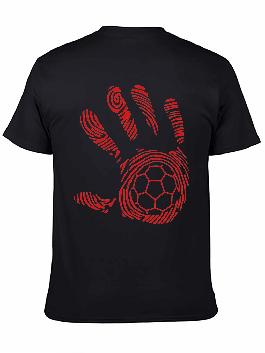 Handprint Soccer Ball Graphic T-Shirt
