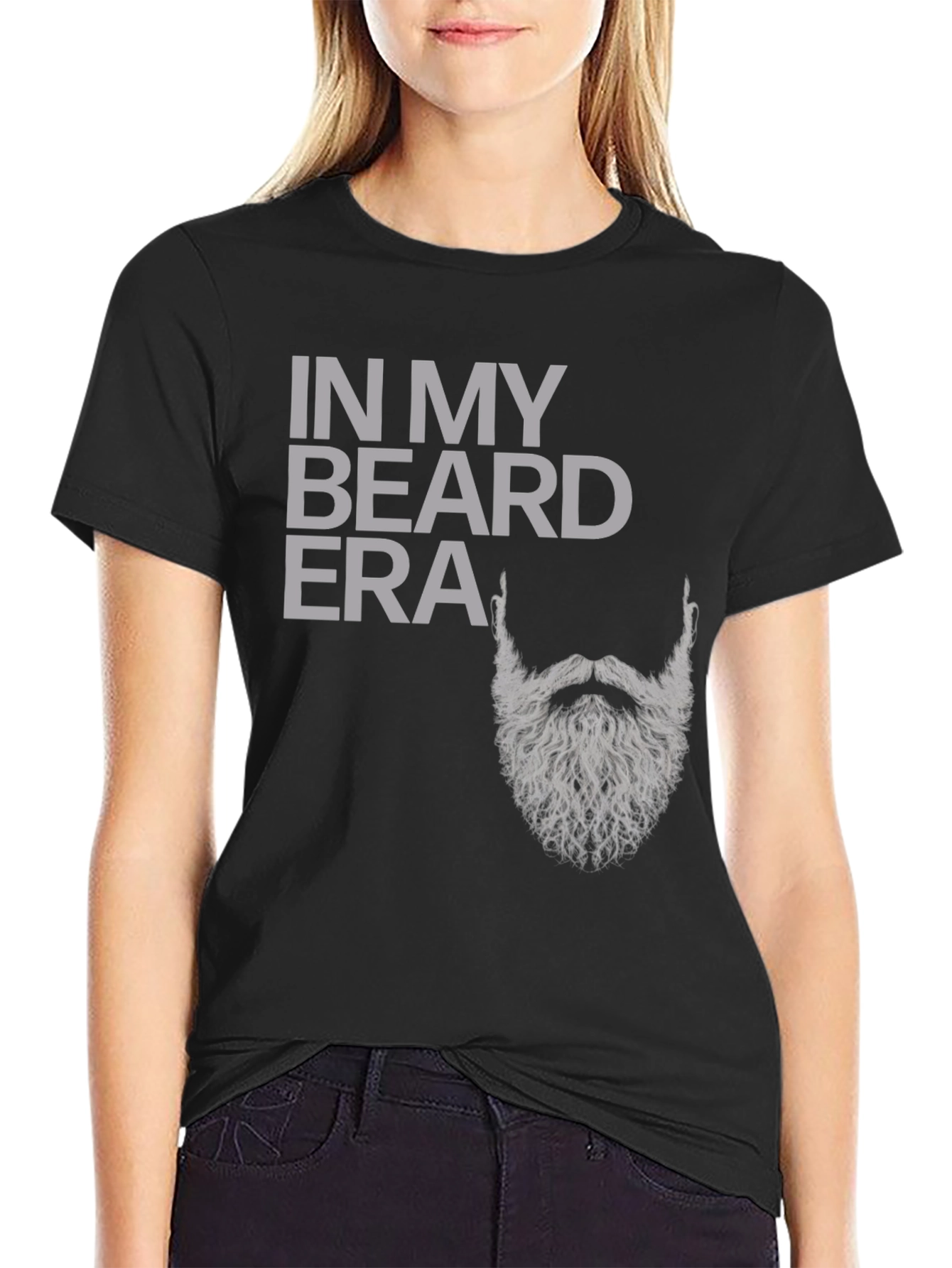In My Beard Era Graphic Tee - Mens Black T-Shirt