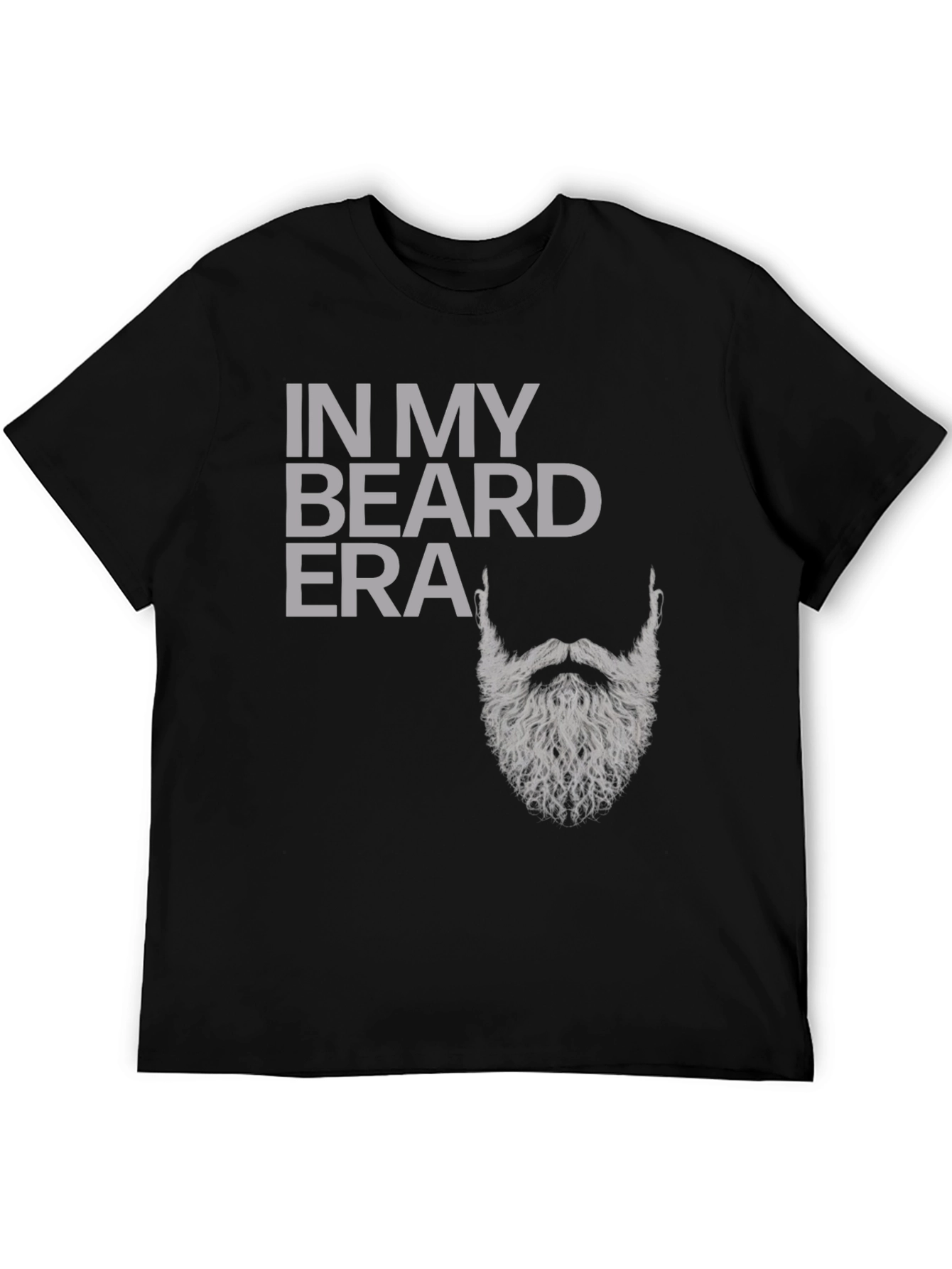 In My Beard Era Graphic Tee - Mens Black T-Shirt