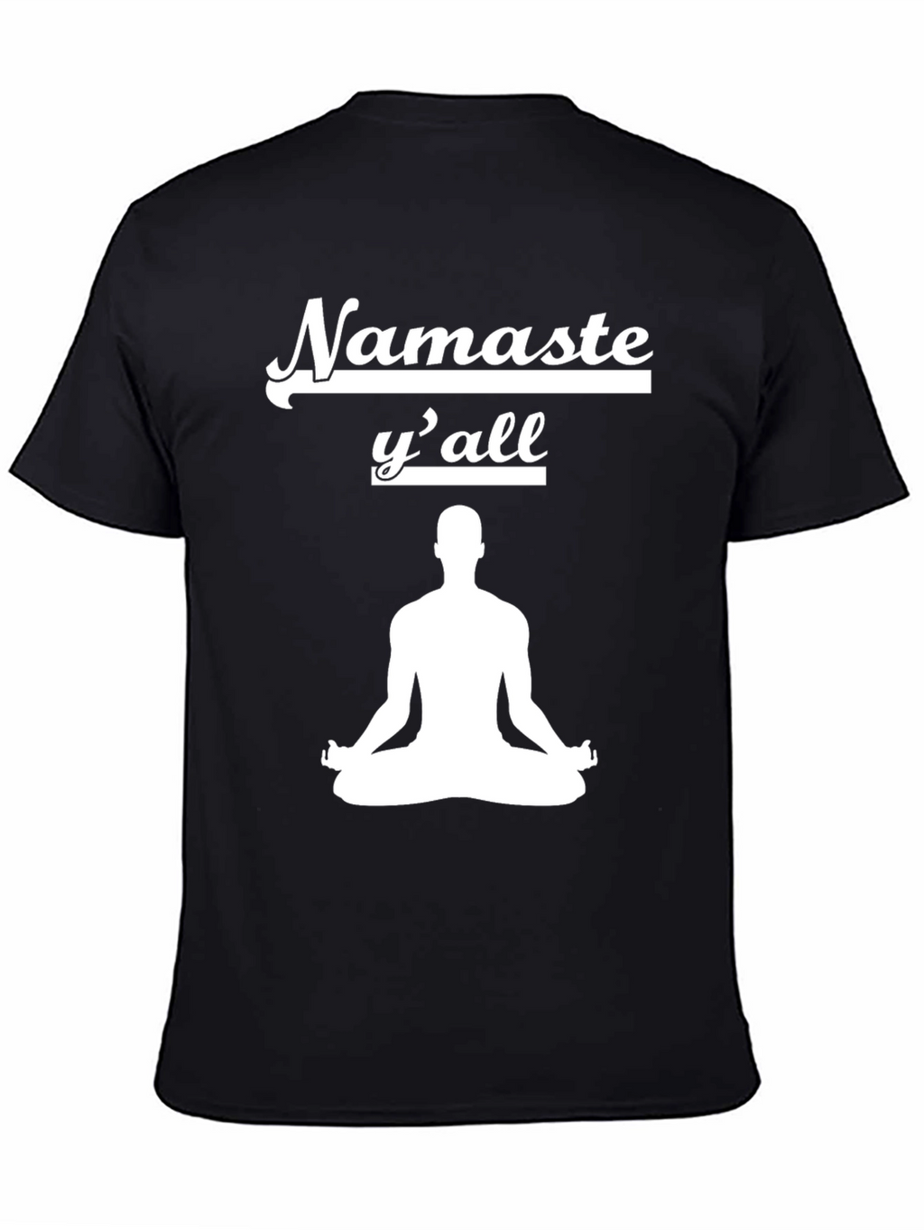 Namaste Yall Yoga T-Shirt - Black