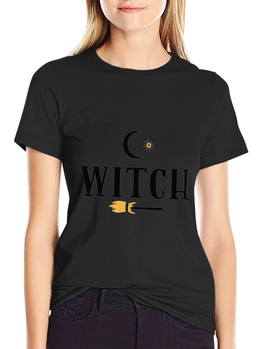 Witch Graphic Tee - Halloween Fashion
