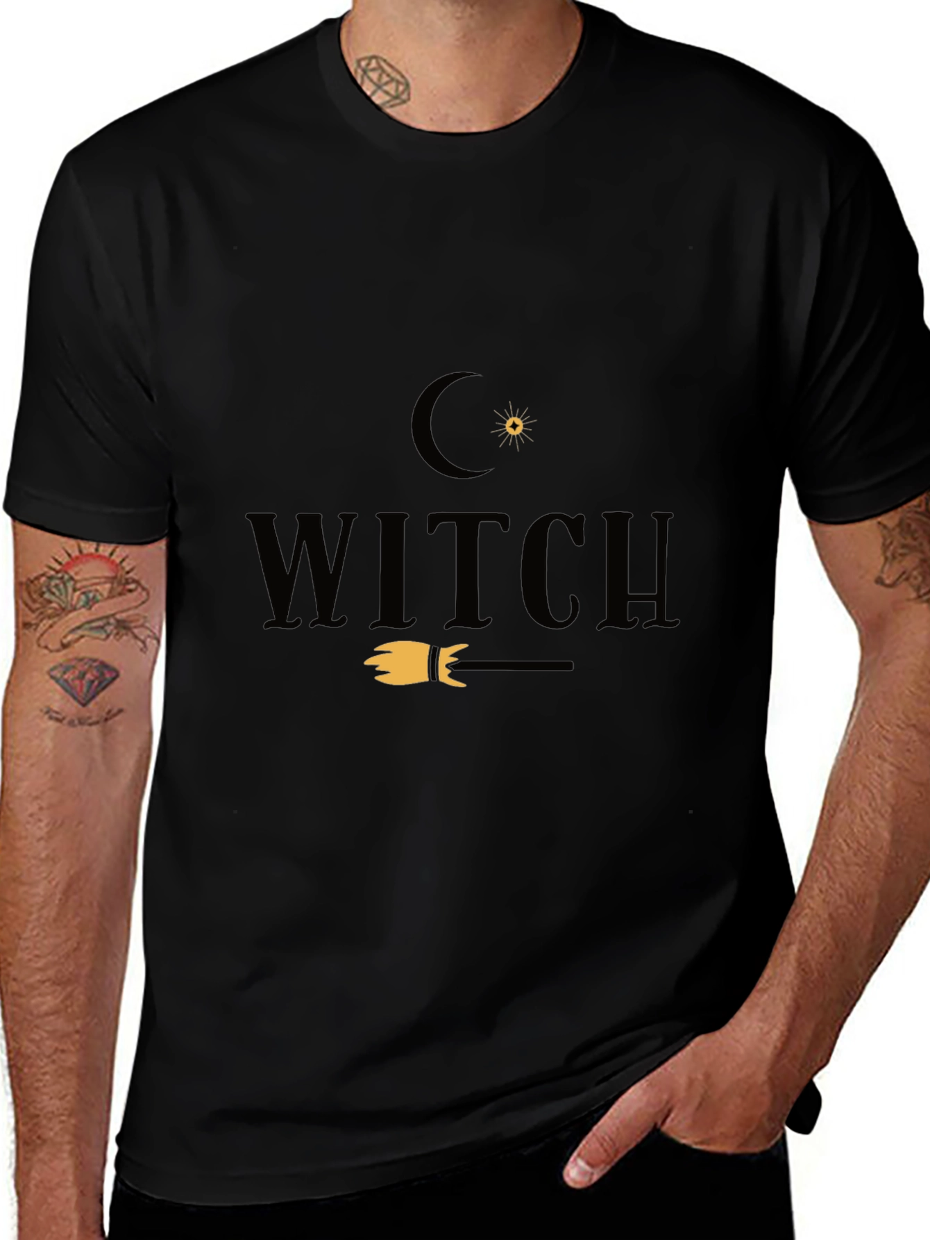 Witch Graphic Tee - Halloween Fashion