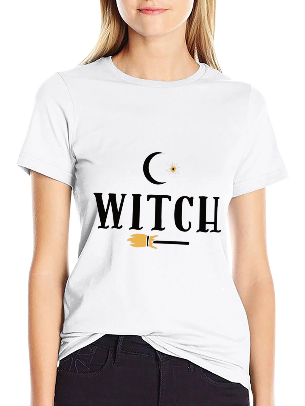 Witch Graphic Tee - Halloween Fashion