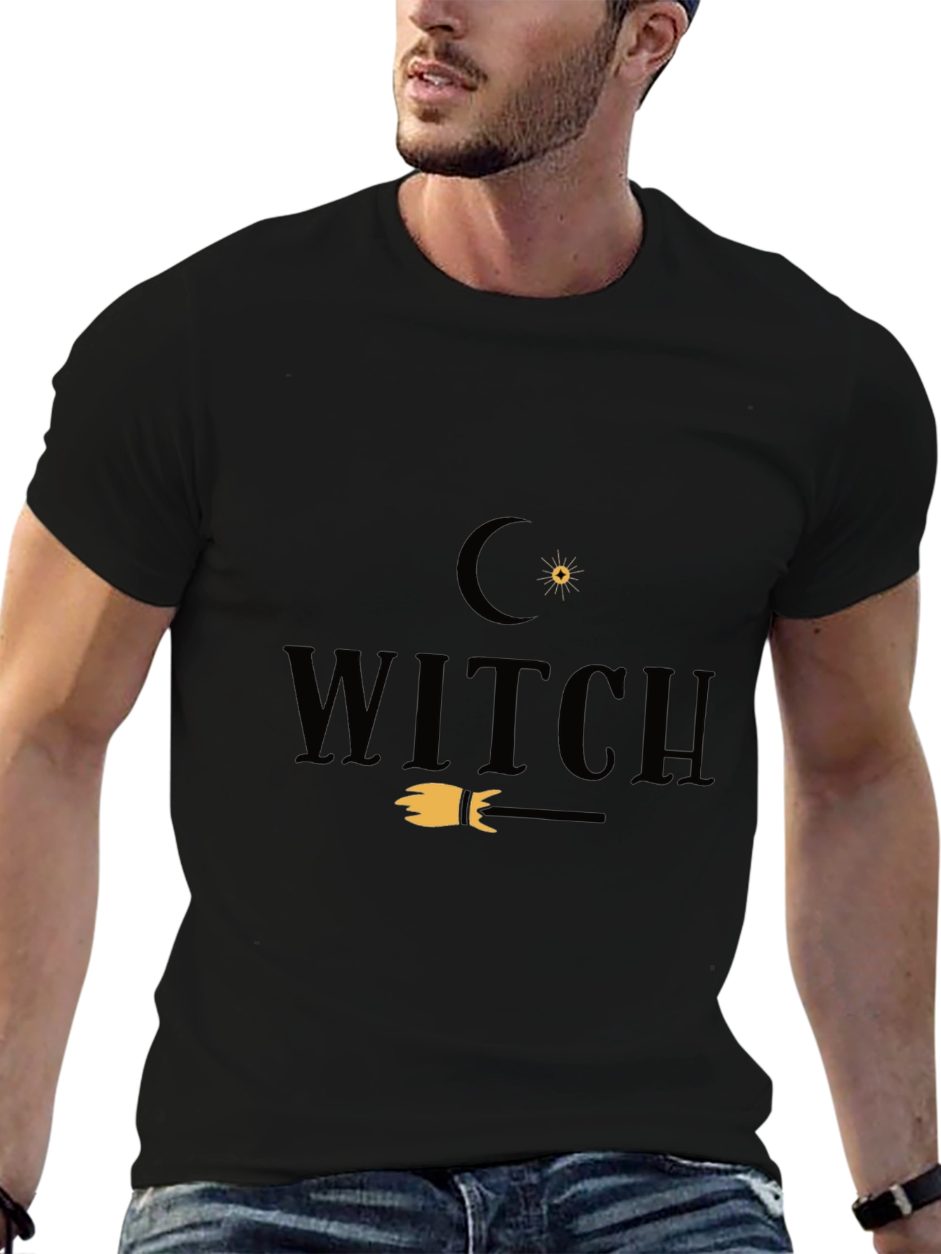 Witch Graphic Tee - Halloween Fashion