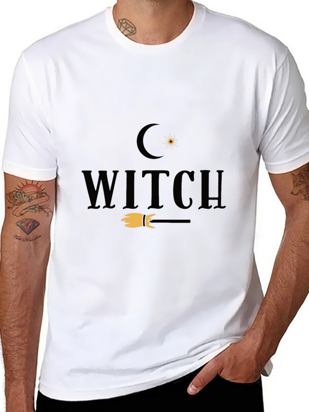 Witch Graphic Tee - Halloween Fashion