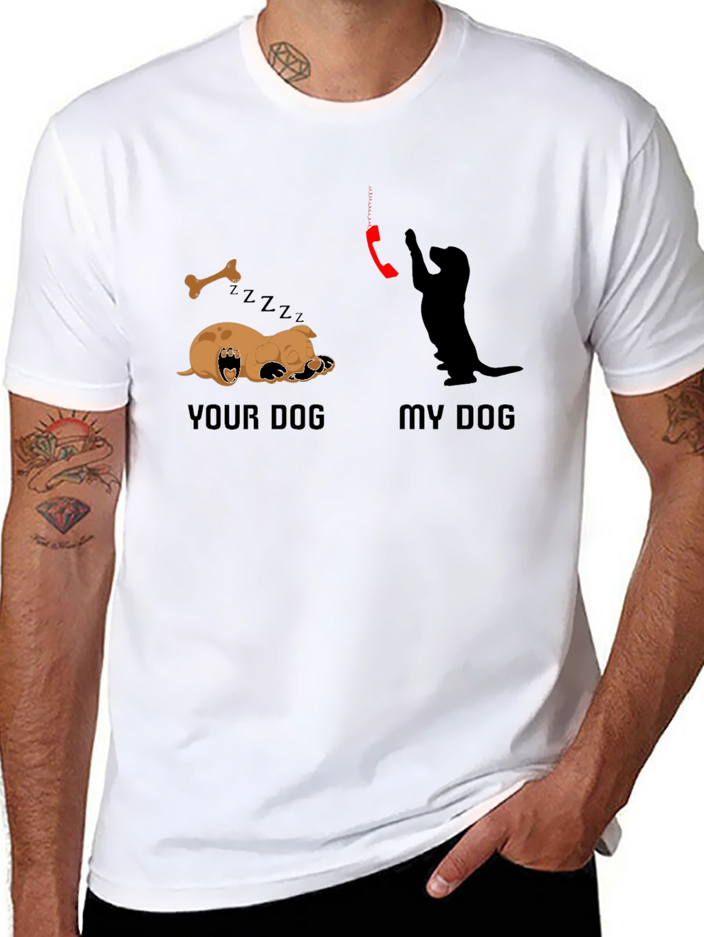Your Dog vs. My Dog Graphic T-Shirt