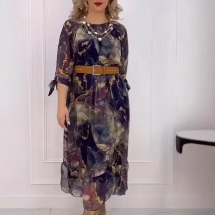 Women's New Bat Sleeve Loose Dress