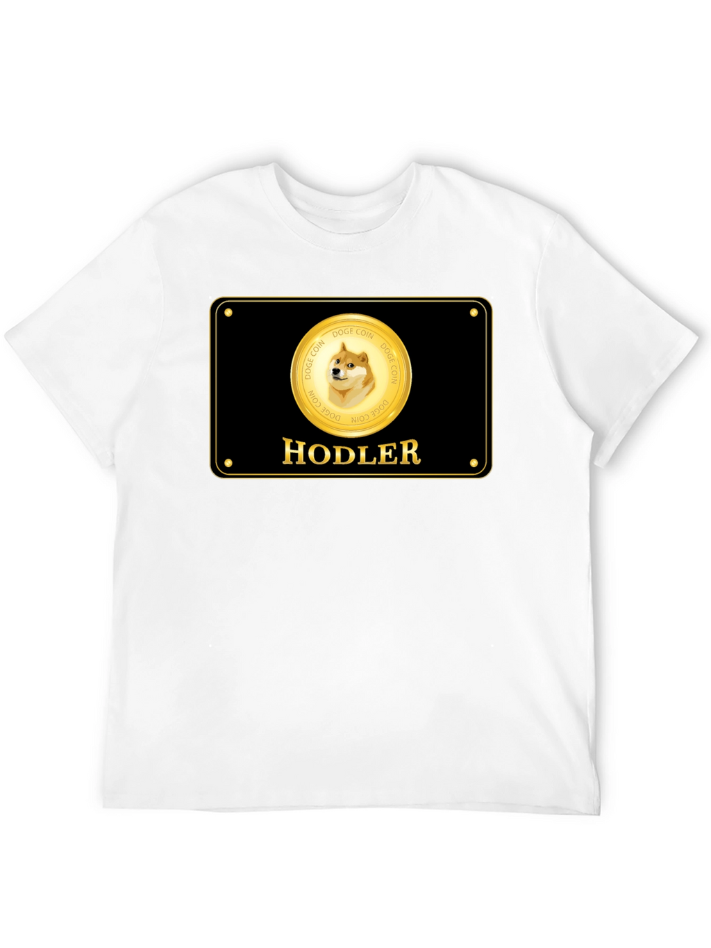 Dogecoin Hodler Black T-Shirt