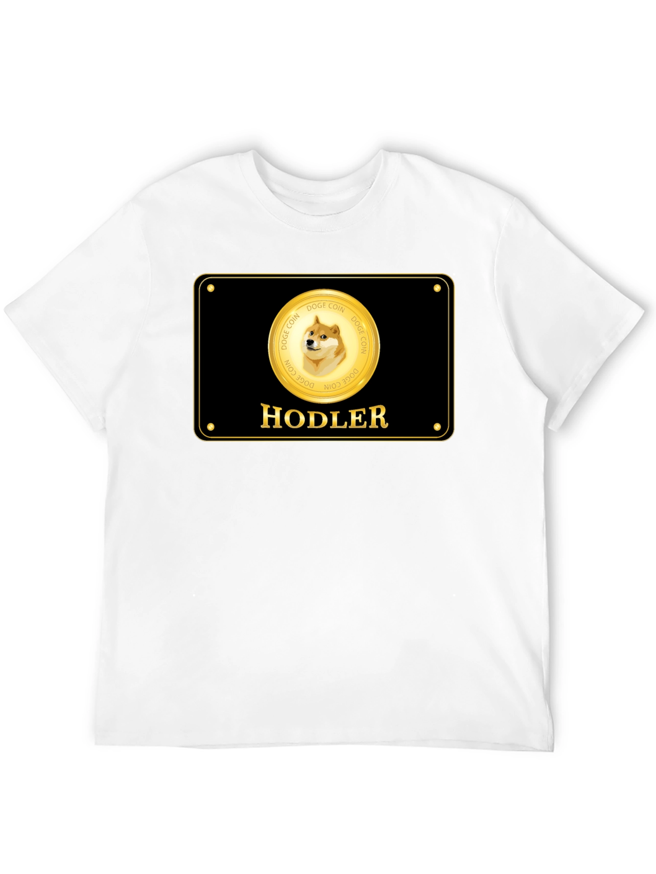Dogecoin Hodler Black T-Shirt