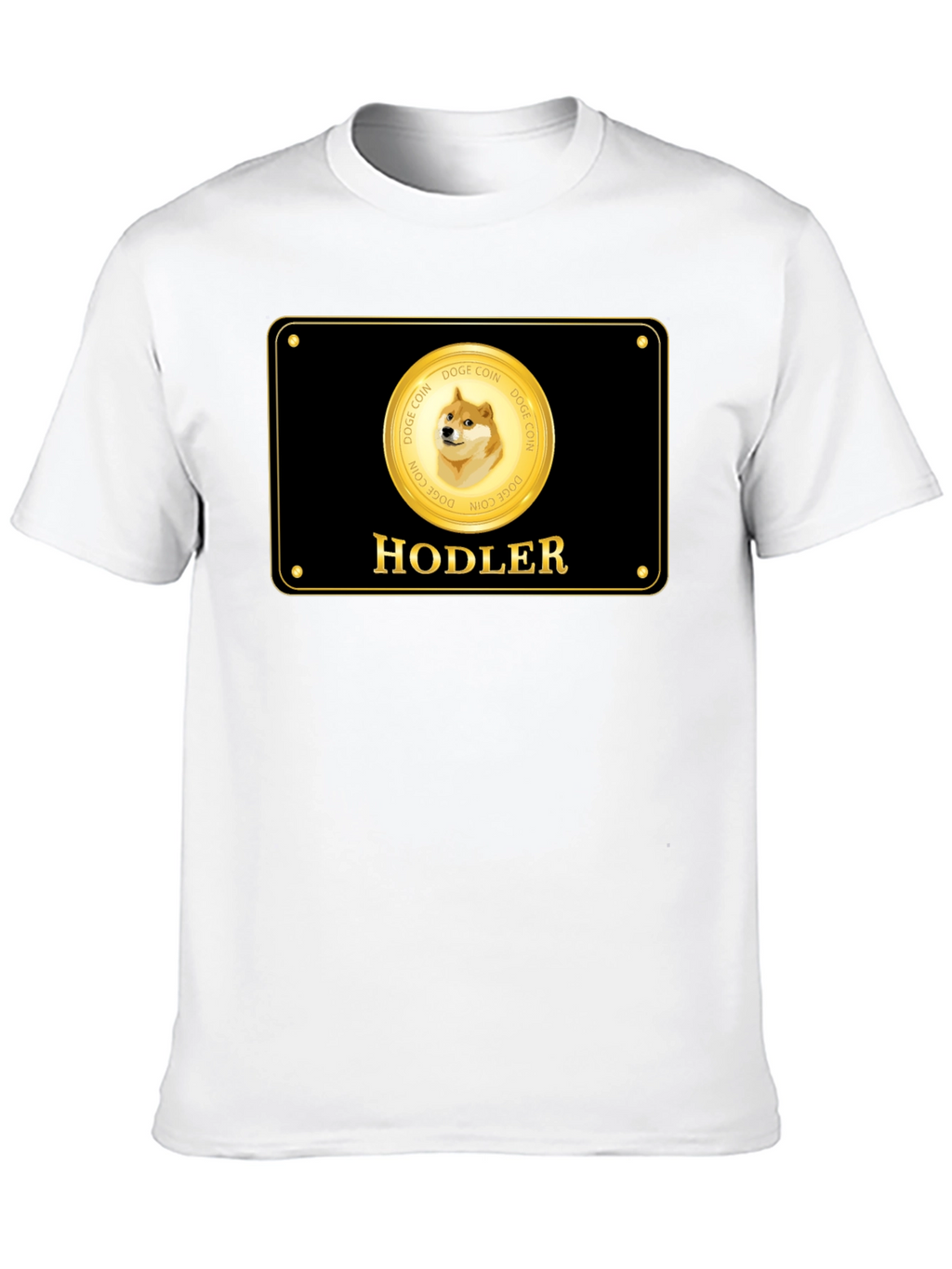 Dogecoin Hodler Black T-Shirt