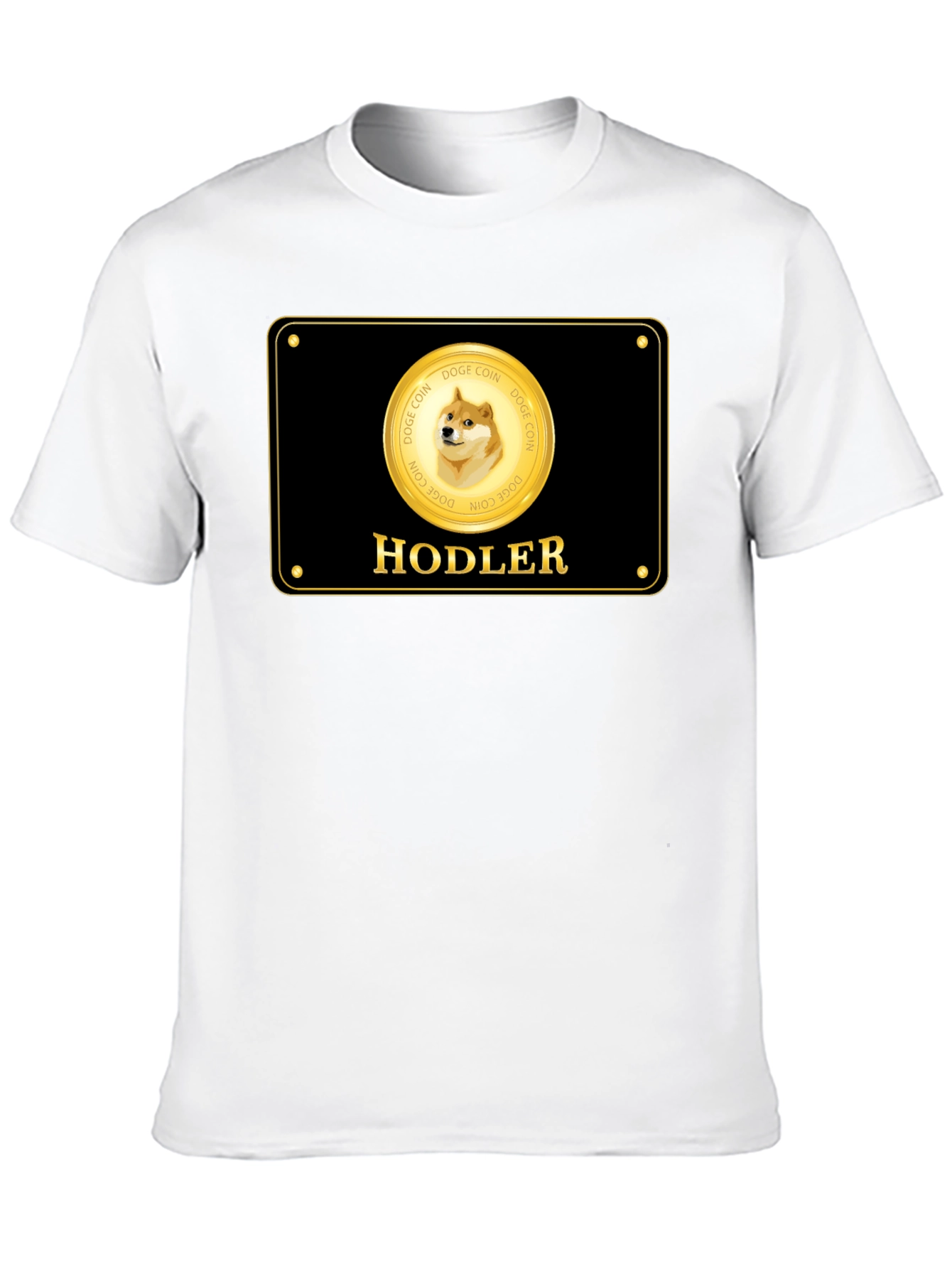 Dogecoin Hodler Black T-Shirt