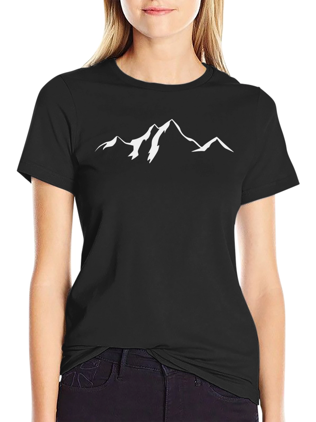 Mountain Graphic Black T-Shirt