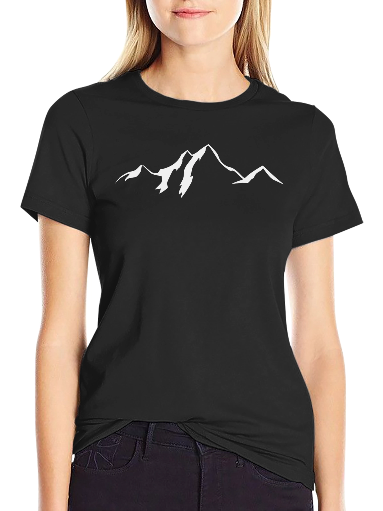 Mountain Graphic Black T-Shirt
