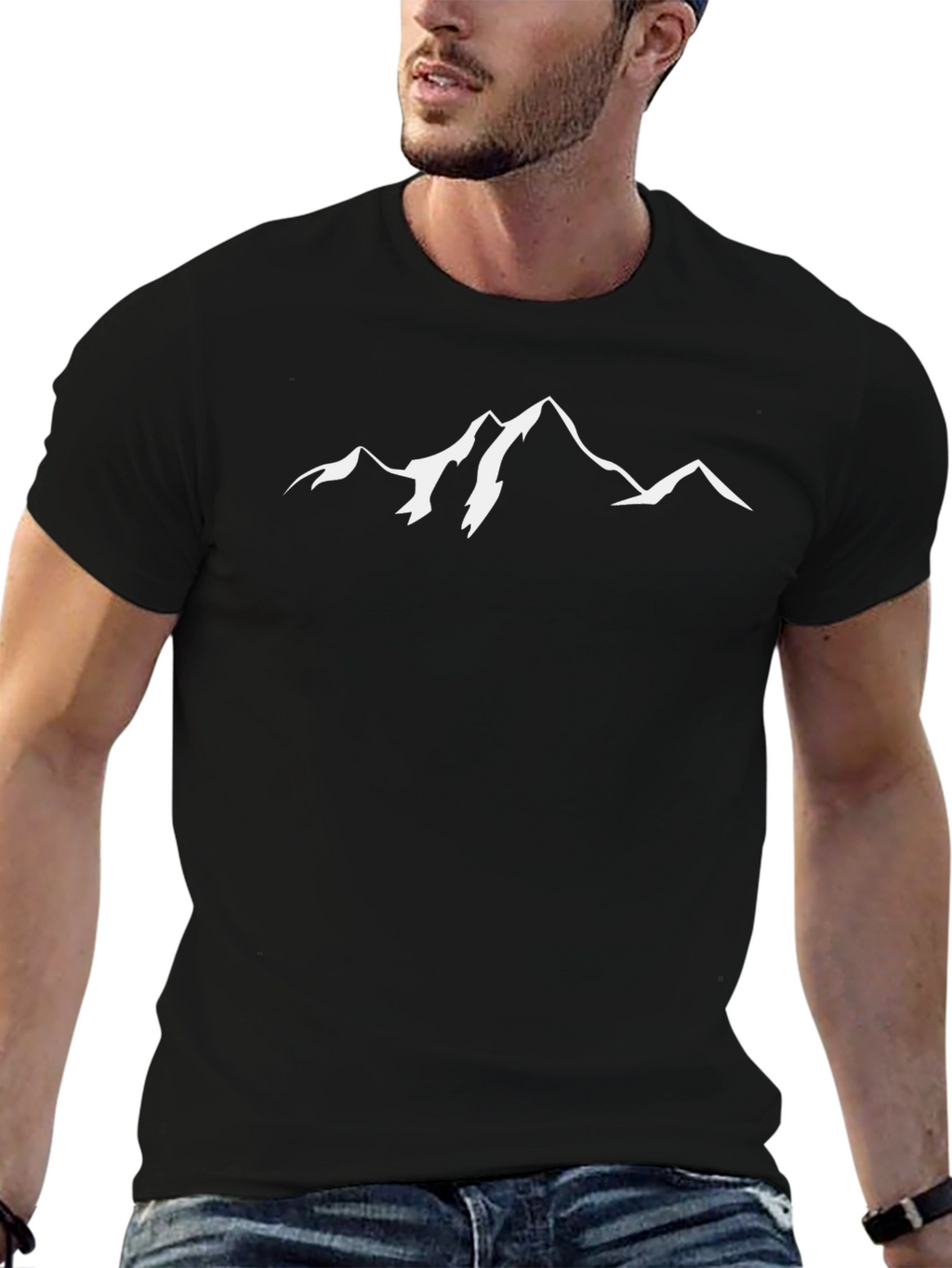 Mountain Graphic Black T-Shirt