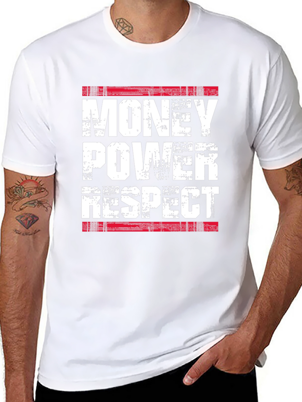 Money Power Respect T-Shirt - Black