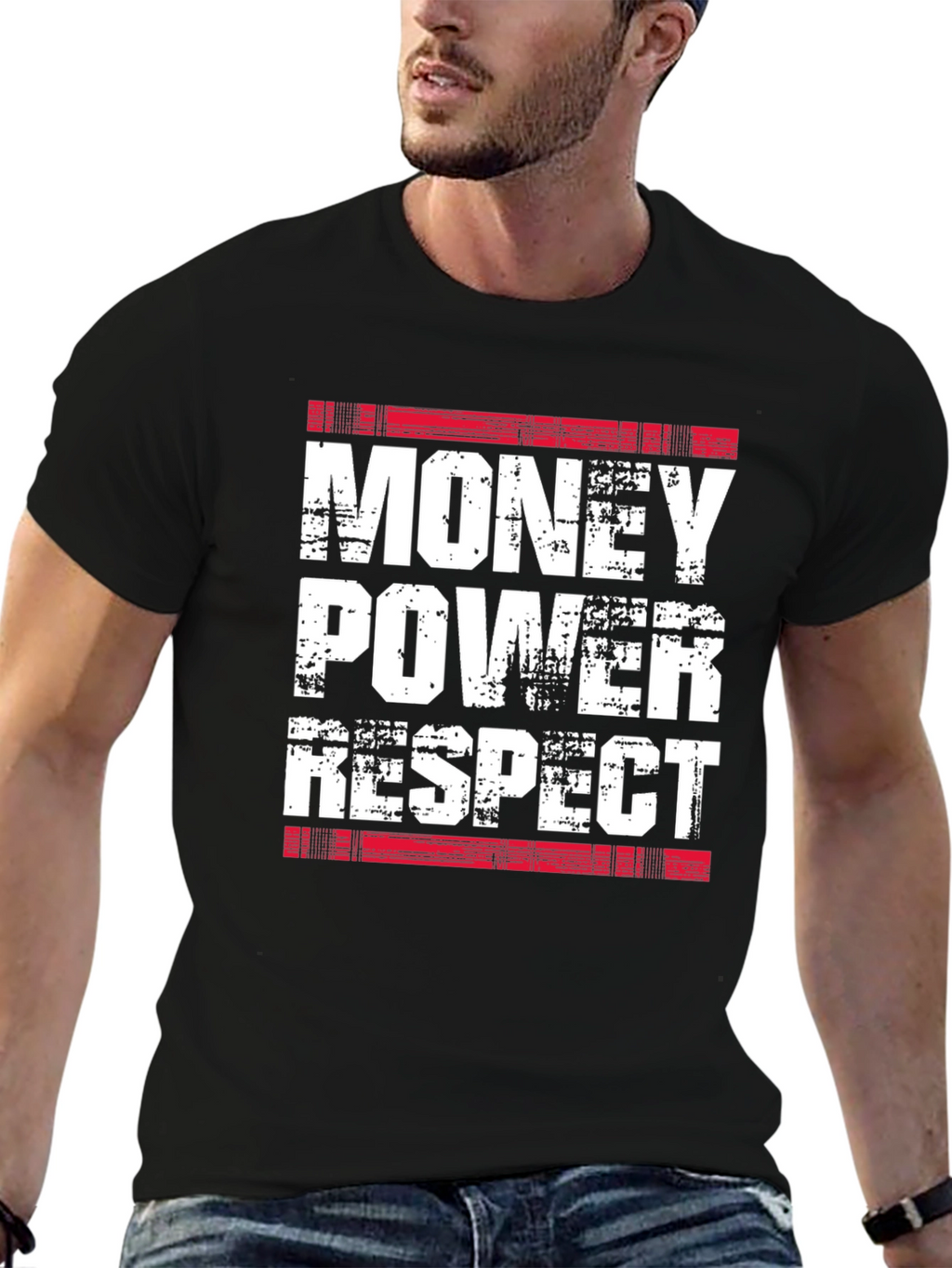 Money Power Respect T-Shirt - Black