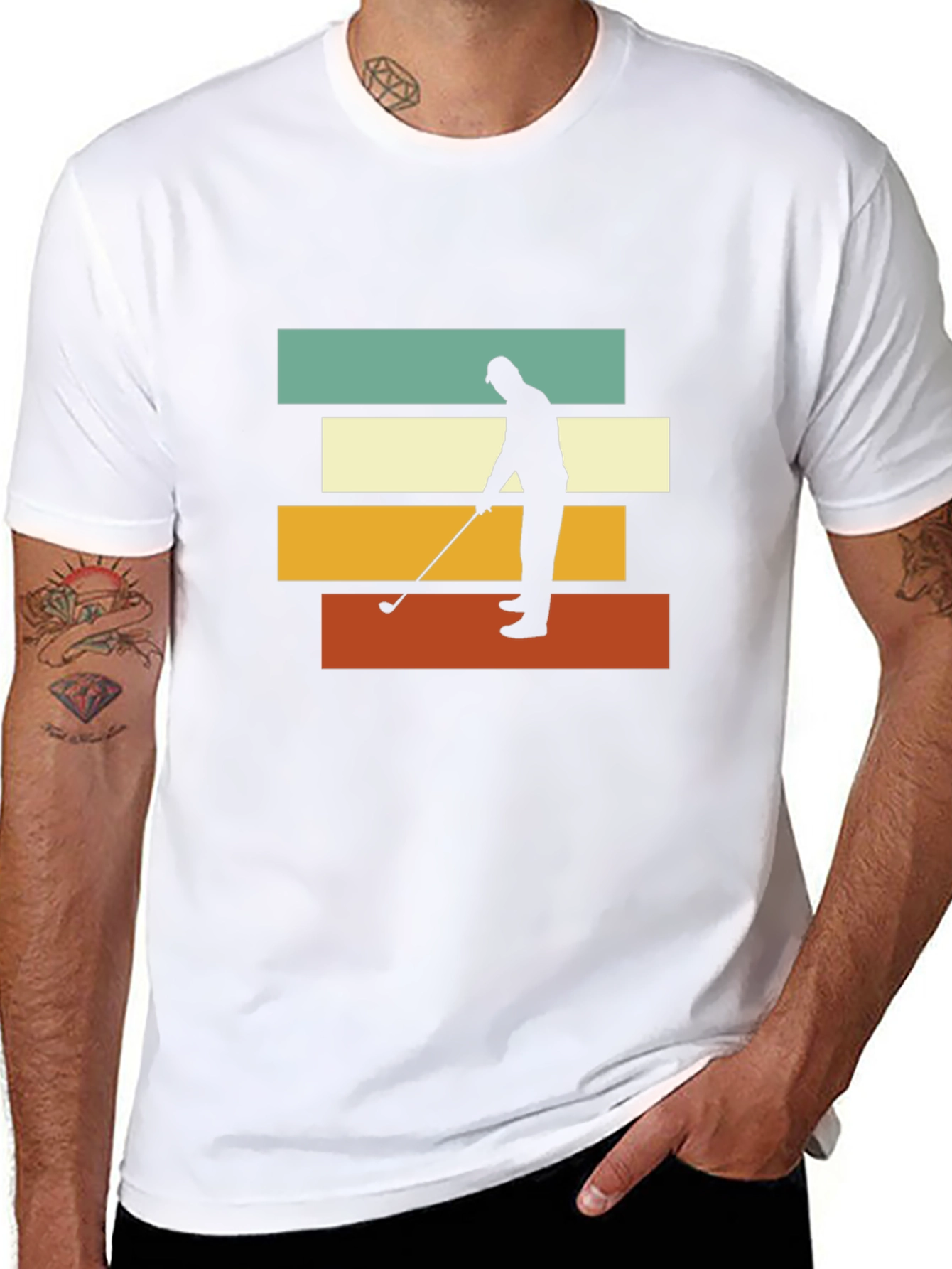Retro Golfer Graphic Tee - Stylish & Comfortable