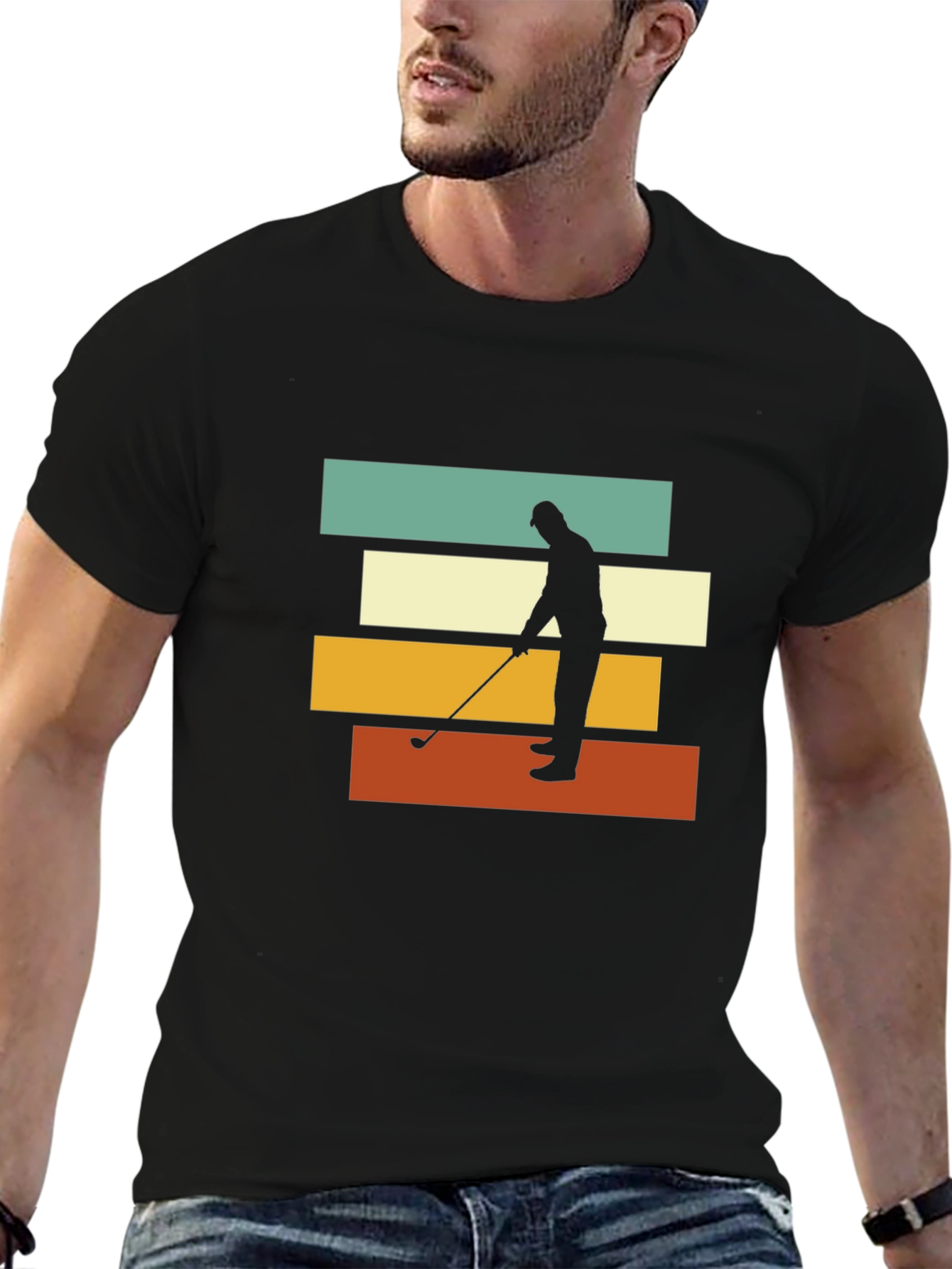 Retro Golfer Graphic Tee - Stylish & Comfortable