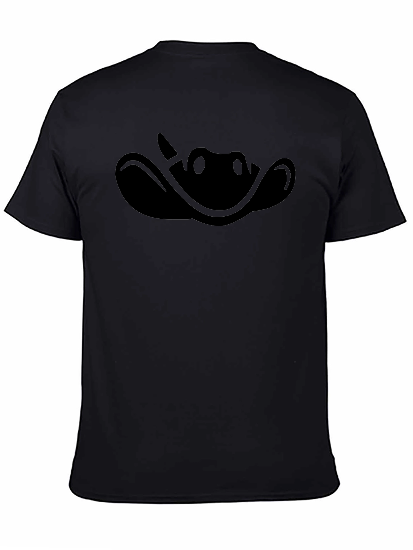 Mens Black Cowboy Silhouette Graphic T-Shirt