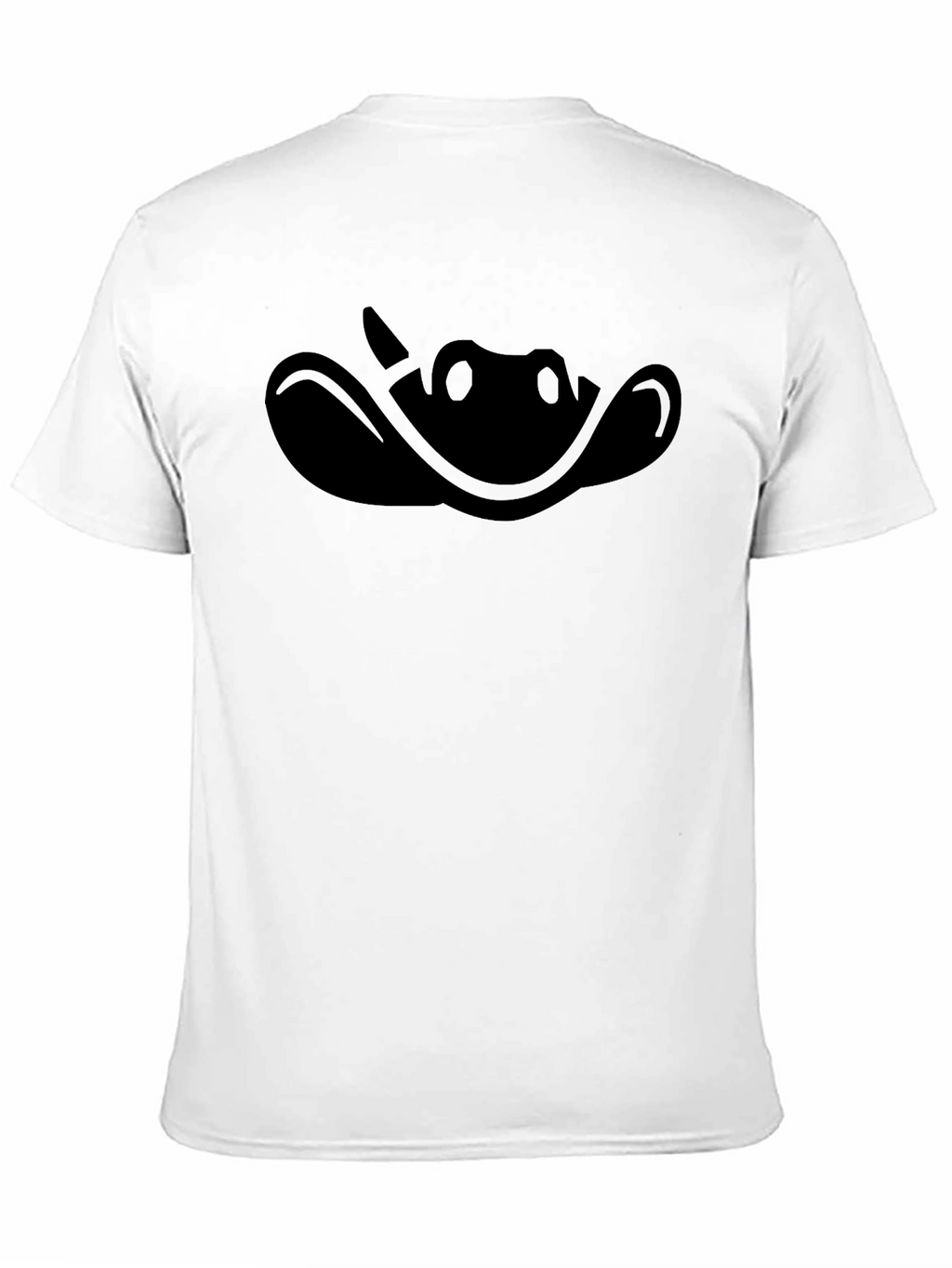 Mens Black Cowboy Silhouette Graphic T-Shirt
