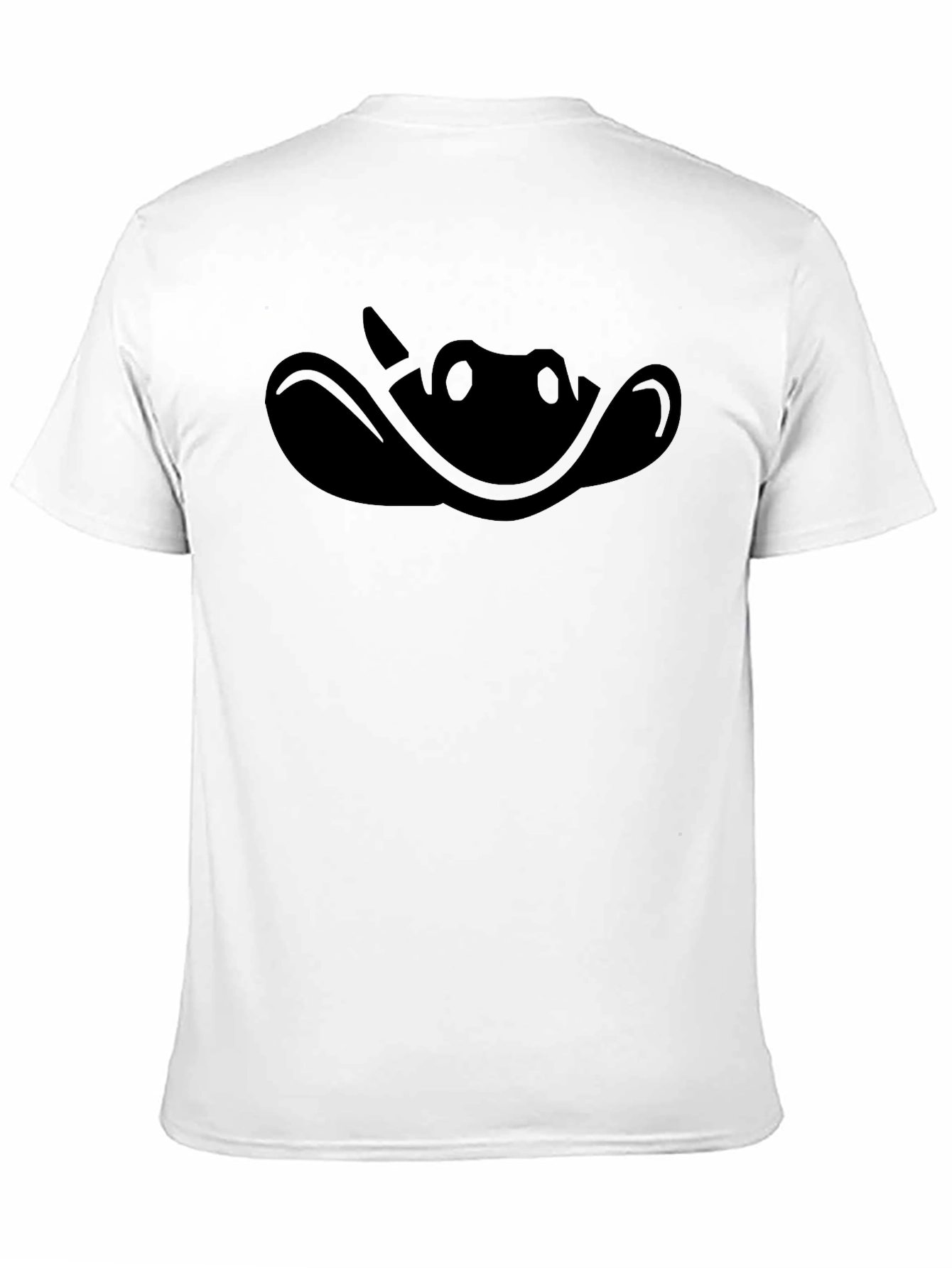 Mens Black Cowboy Silhouette Graphic T-Shirt