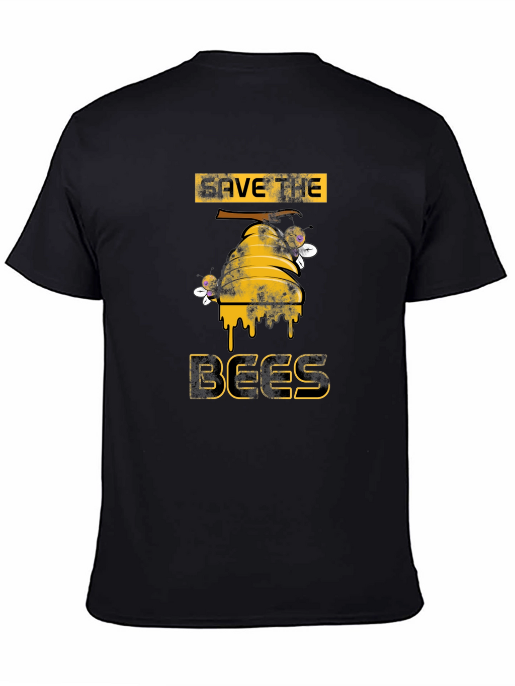 Save the Bees Graphic T-Shirt - Black