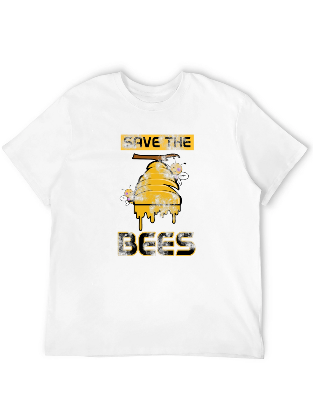 Save the Bees Graphic T-Shirt - Black