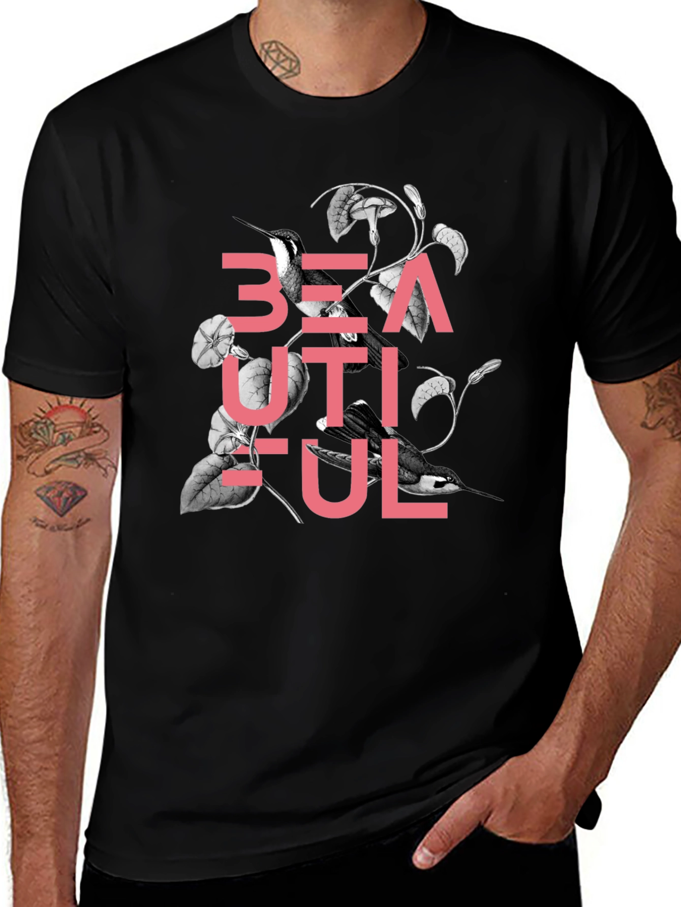 Beautiful Hummingbird Graphic T-Shirt - Stylish Design