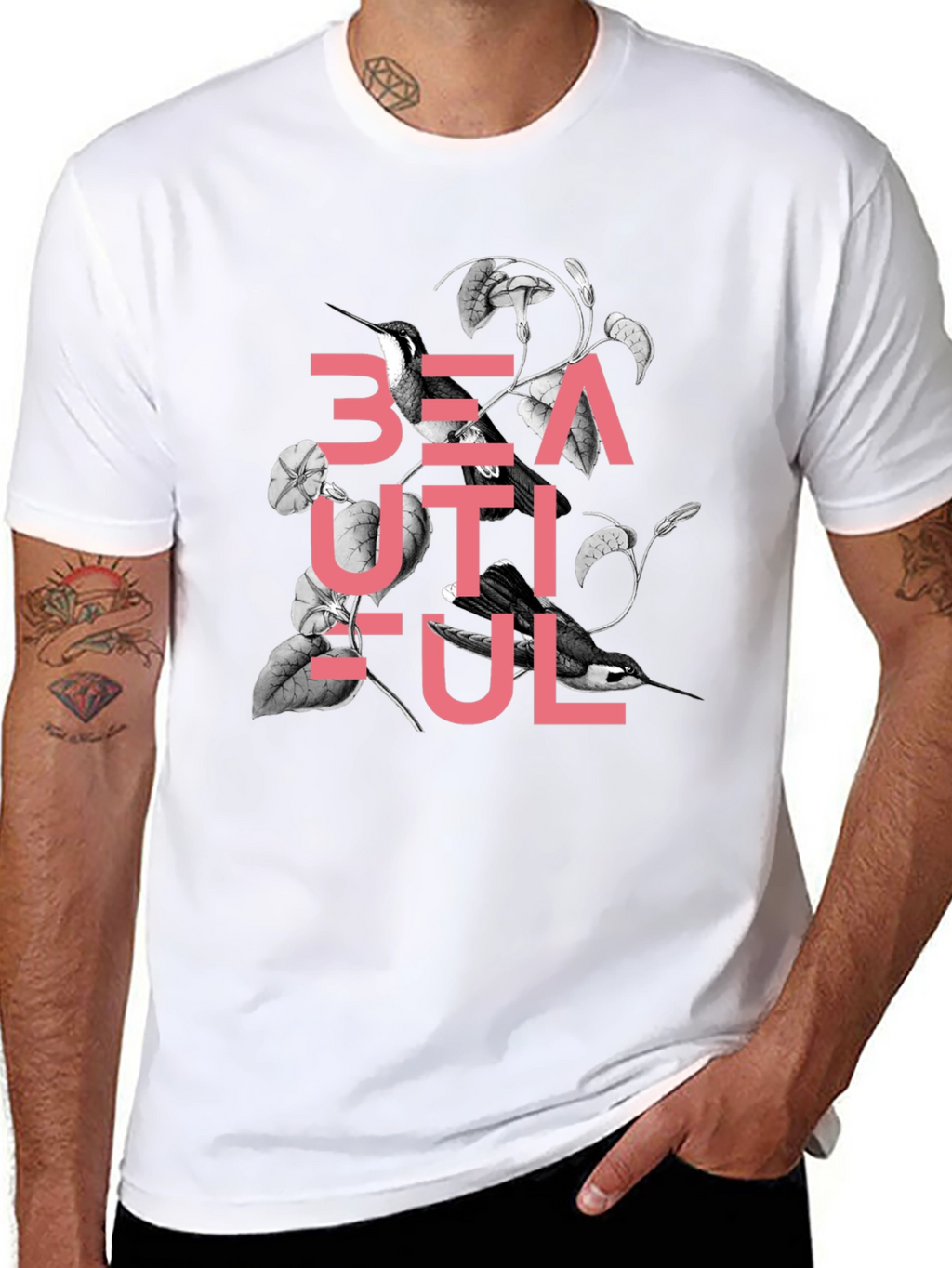 Beautiful Hummingbird Graphic T-Shirt - Stylish Design