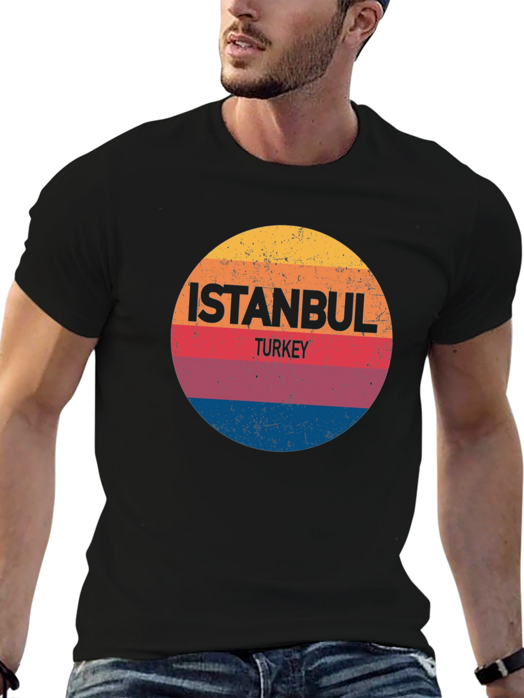Istanbul Turkey Retro Graphic T-Shirt
