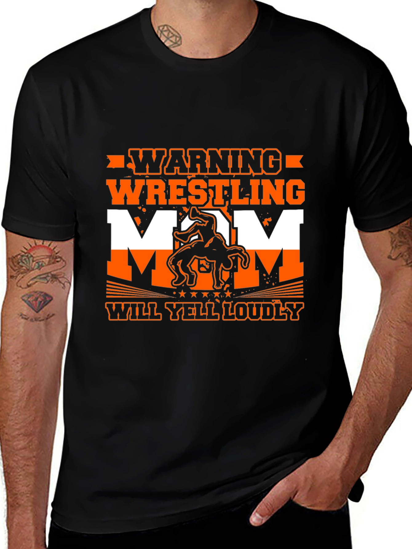 Warning Wrestling Mom T-Shirt
