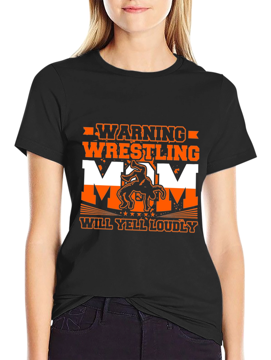 Warning Wrestling Mom T-Shirt