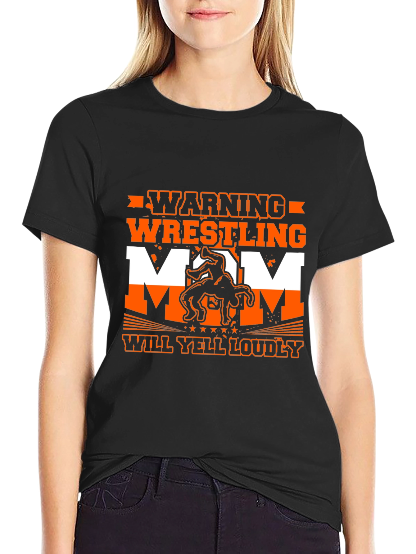 Warning Wrestling Mom T-Shirt