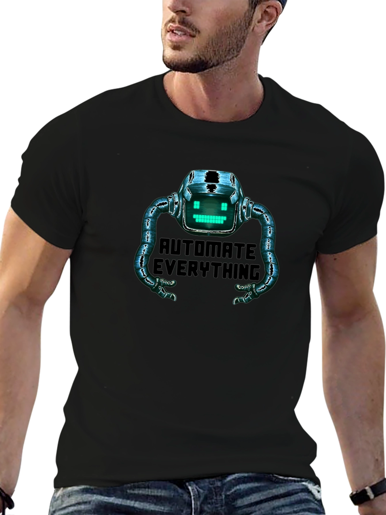Automate Everything Robot Graphic T-Shirt