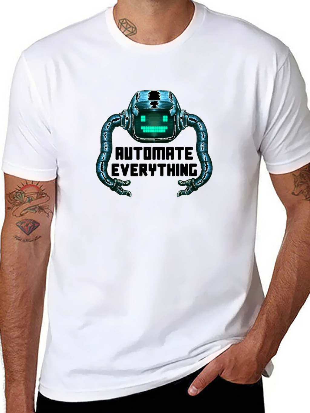Automate Everything Robot Graphic T-Shirt
