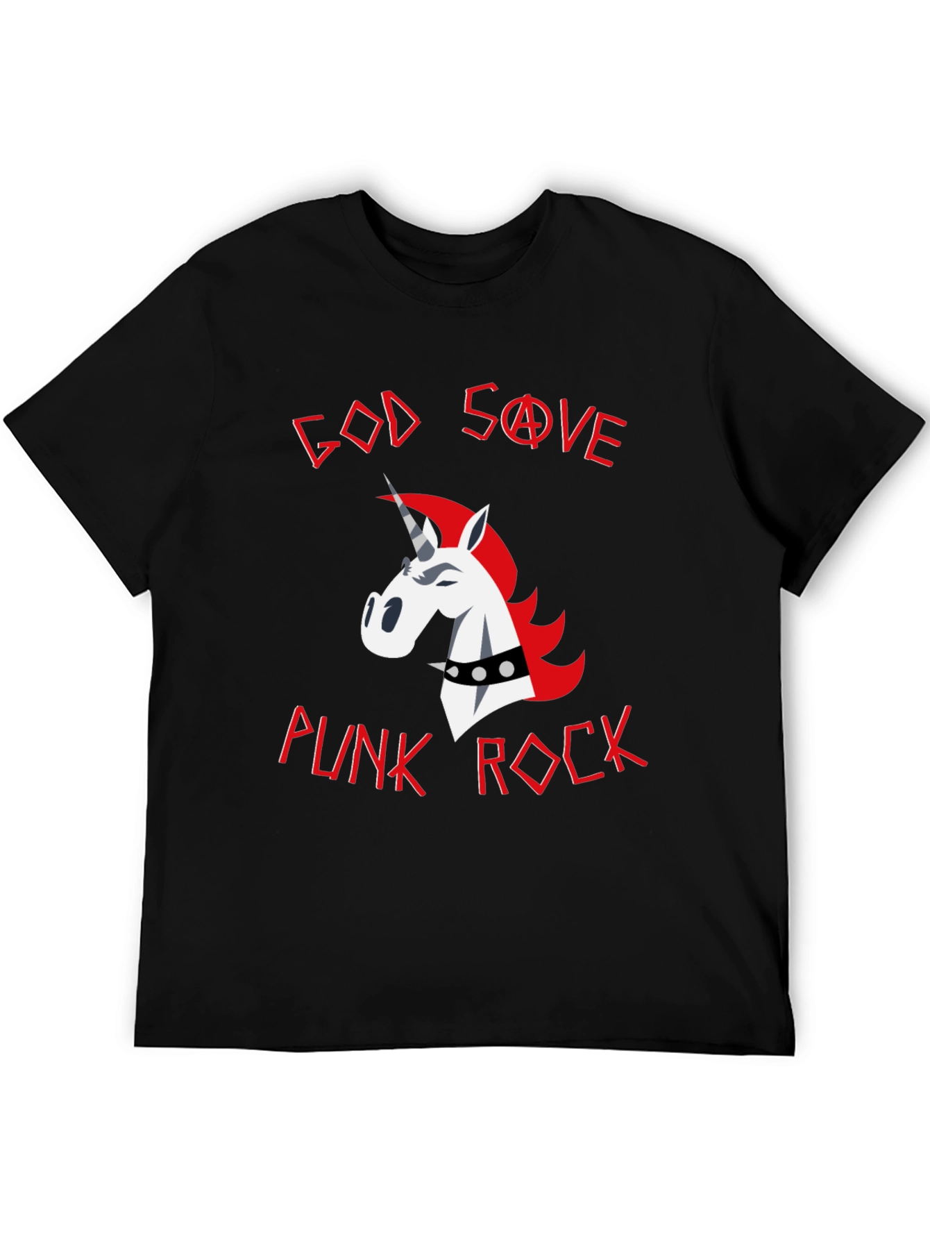 God Save Punk Rock Unicorn Graphic Tee