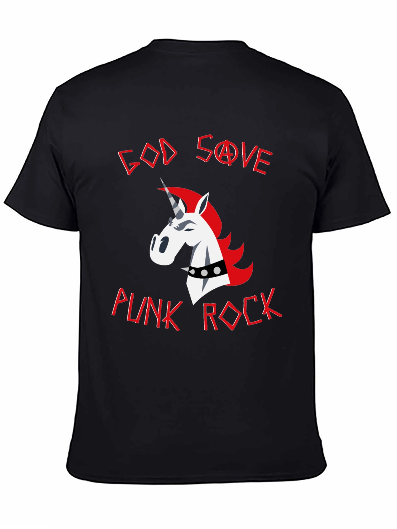 God Save Punk Rock Unicorn Graphic Tee