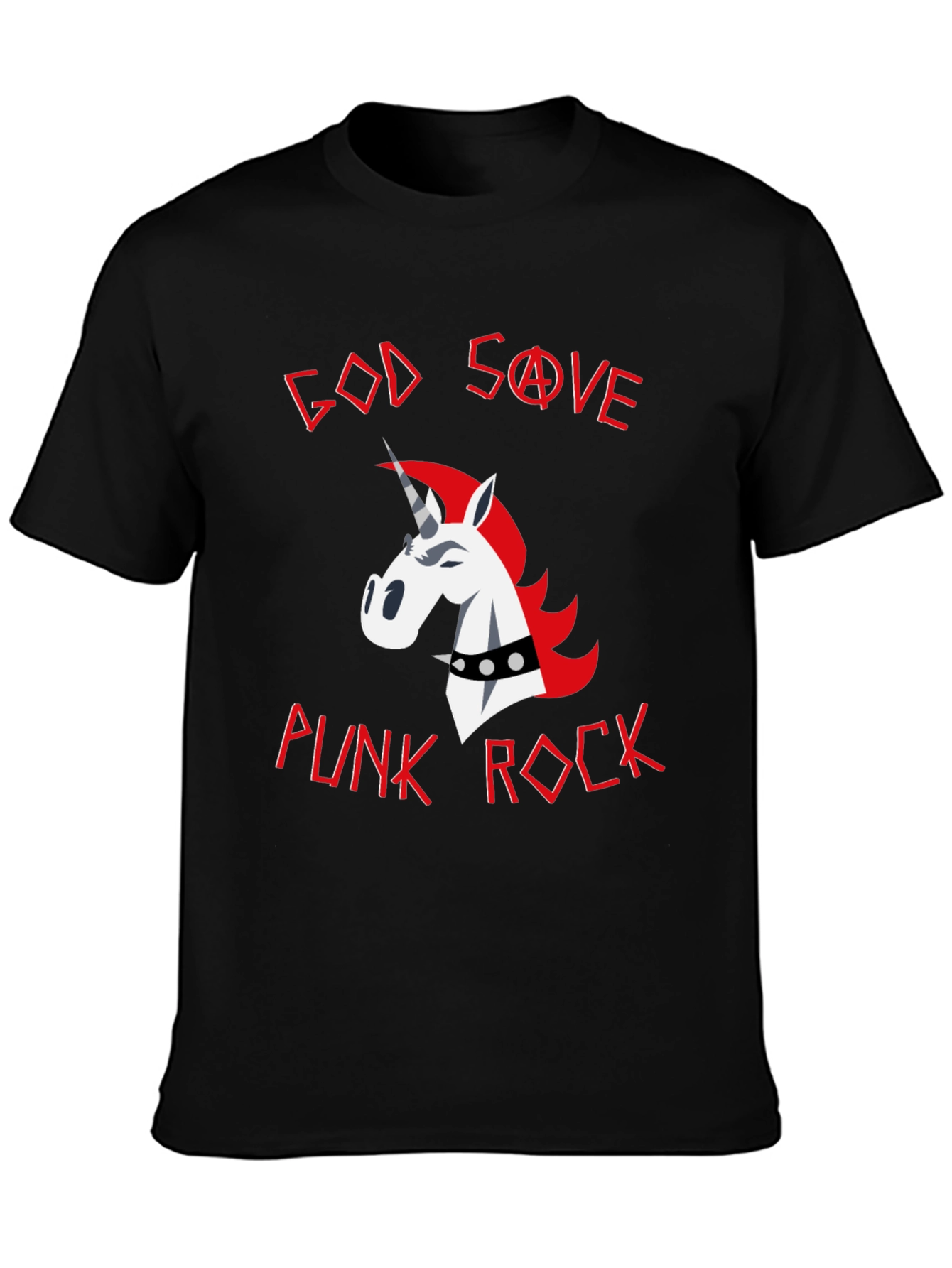 God Save Punk Rock Unicorn Graphic Tee