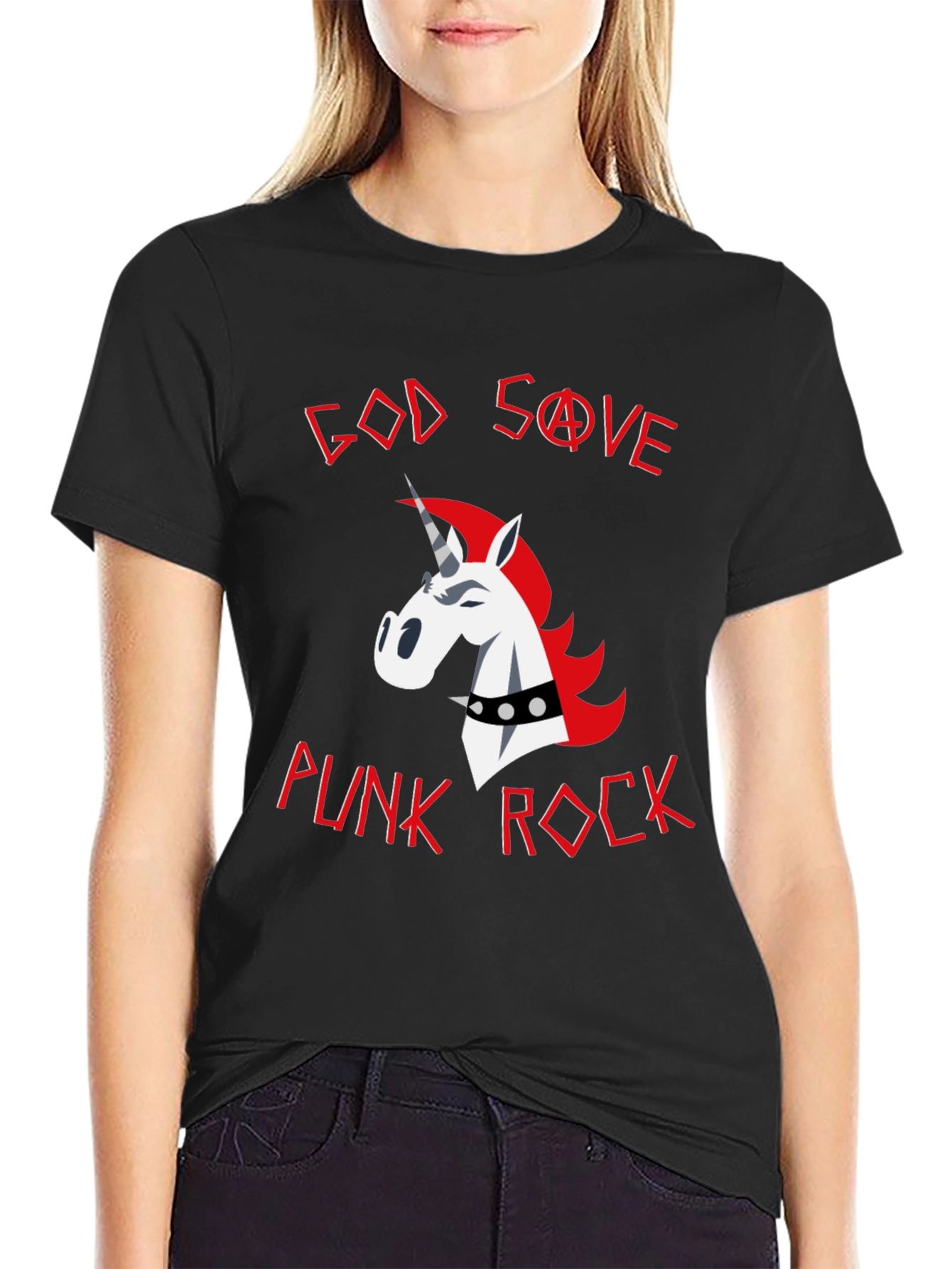 God Save Punk Rock Unicorn Graphic Tee