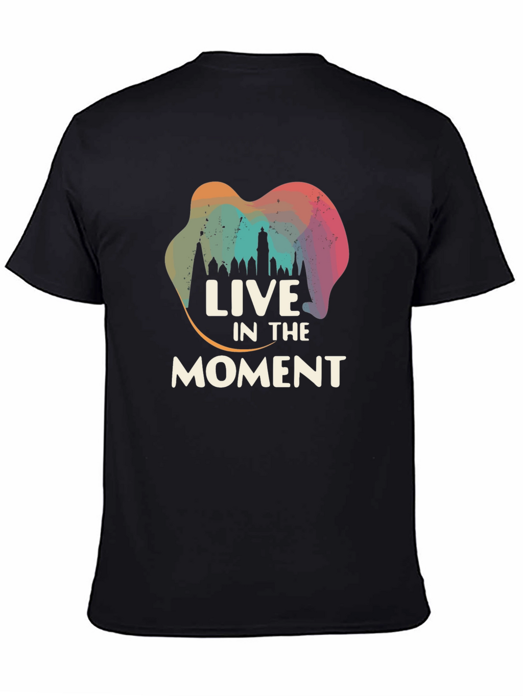 Live in the Moment Graphic Tee - Black