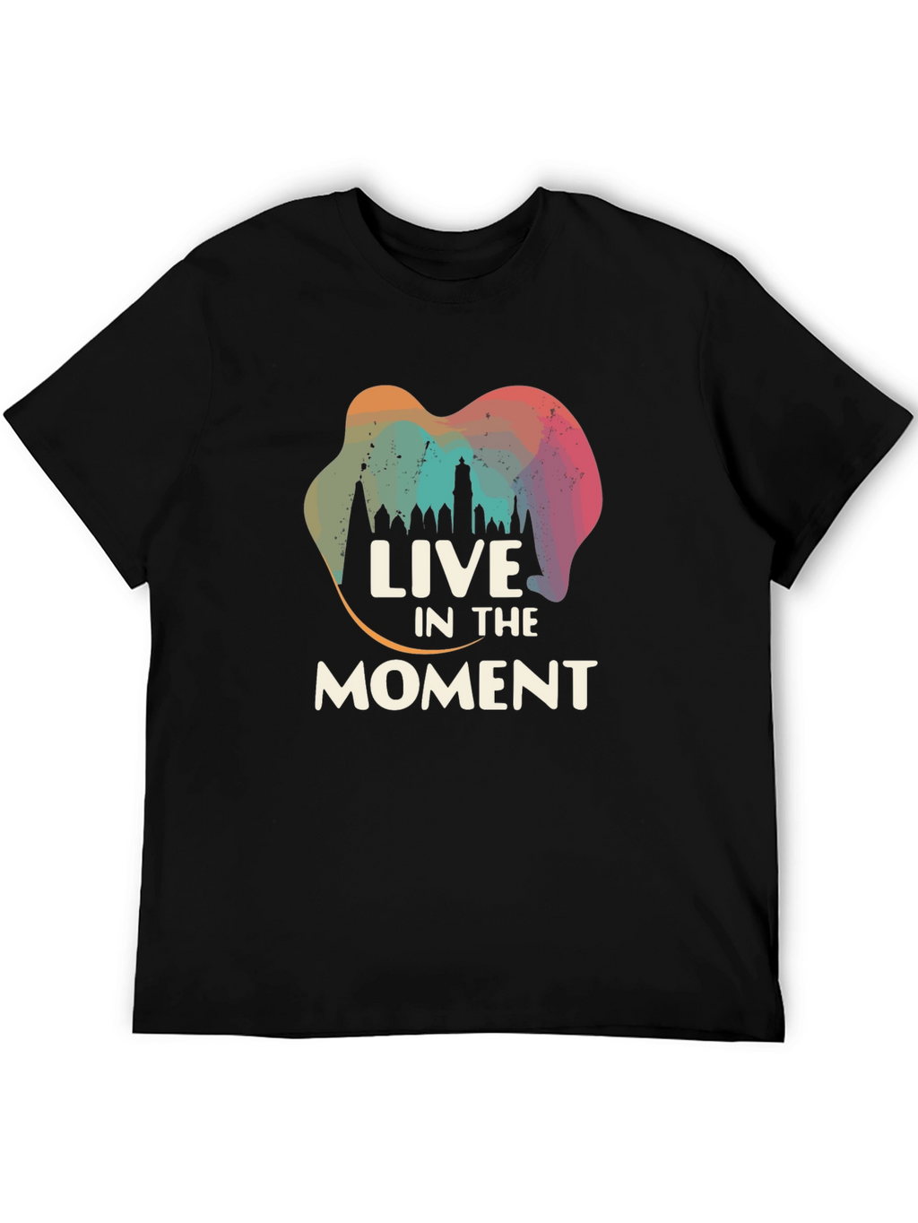 Live in the Moment Graphic Tee - Black