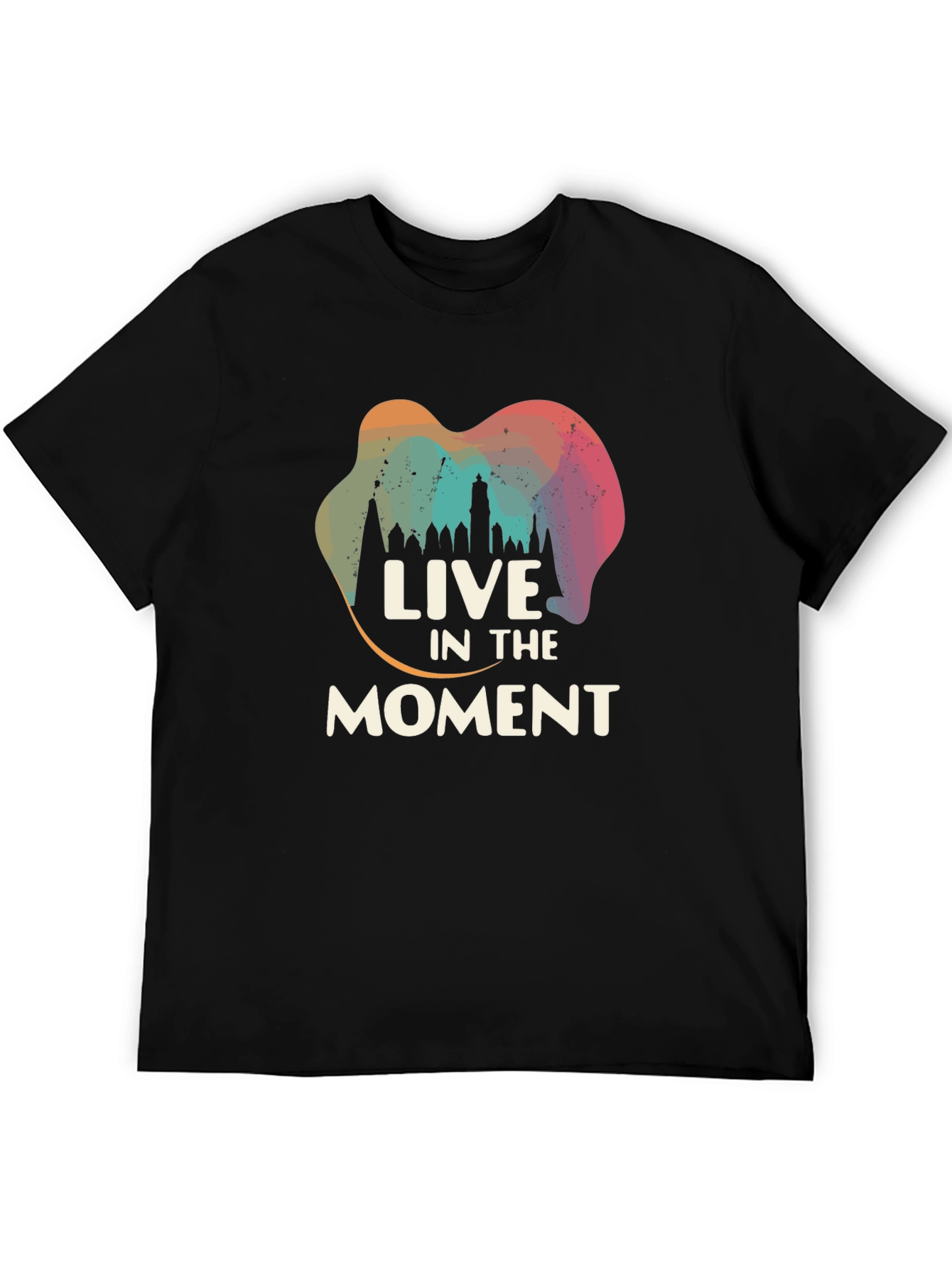 Live in the Moment Graphic Tee - Black