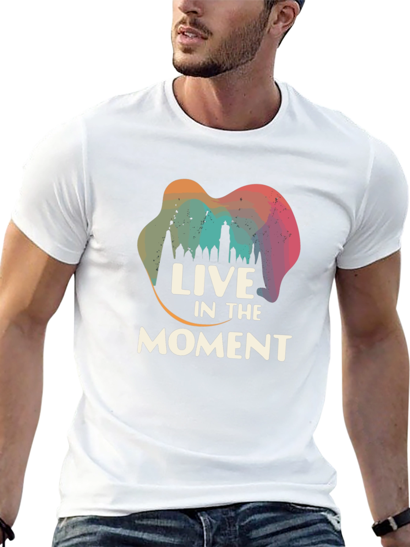 Live in the Moment Graphic Tee - Black