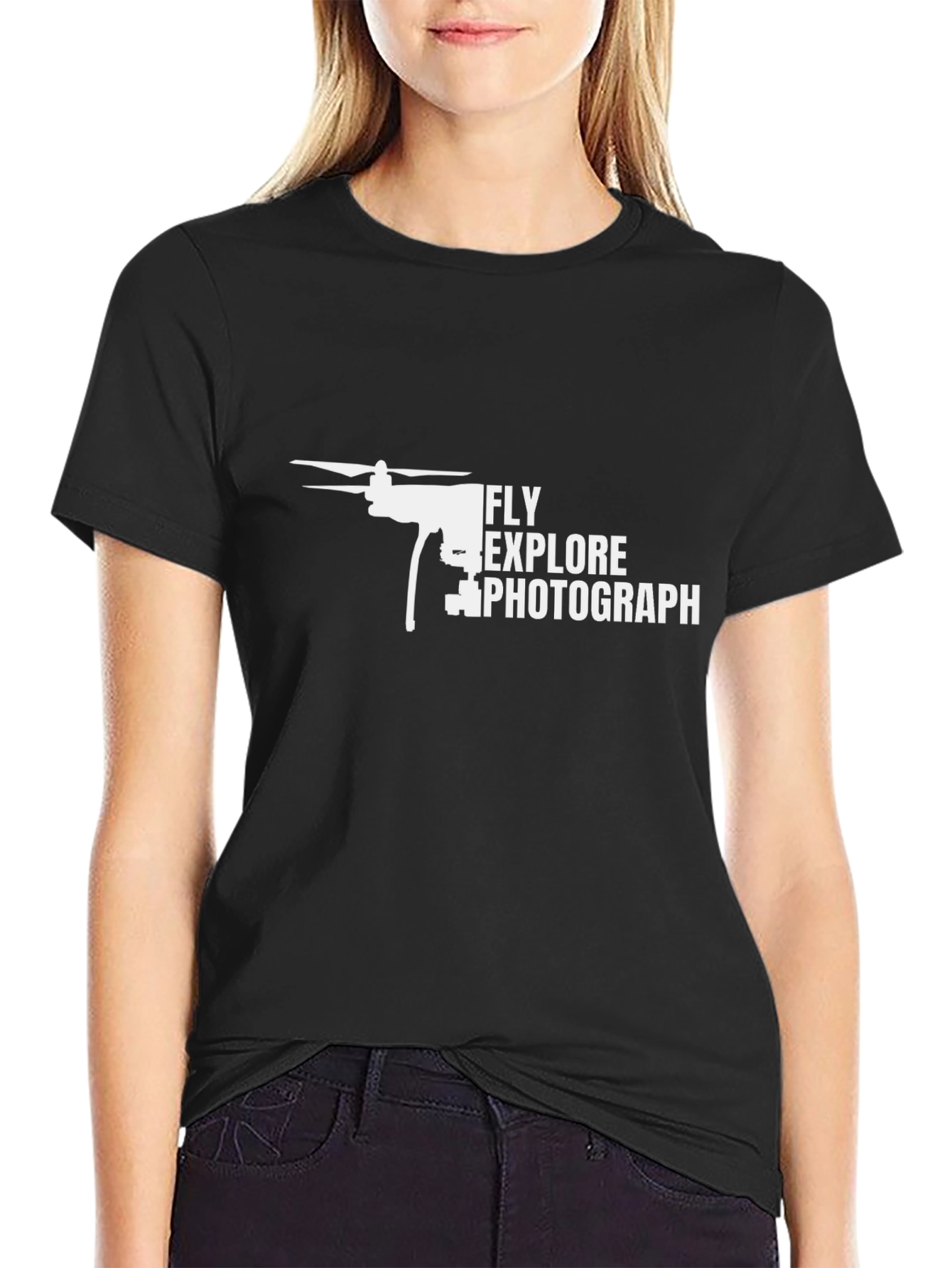 Fly Explore Photograph Drone T-Shirt