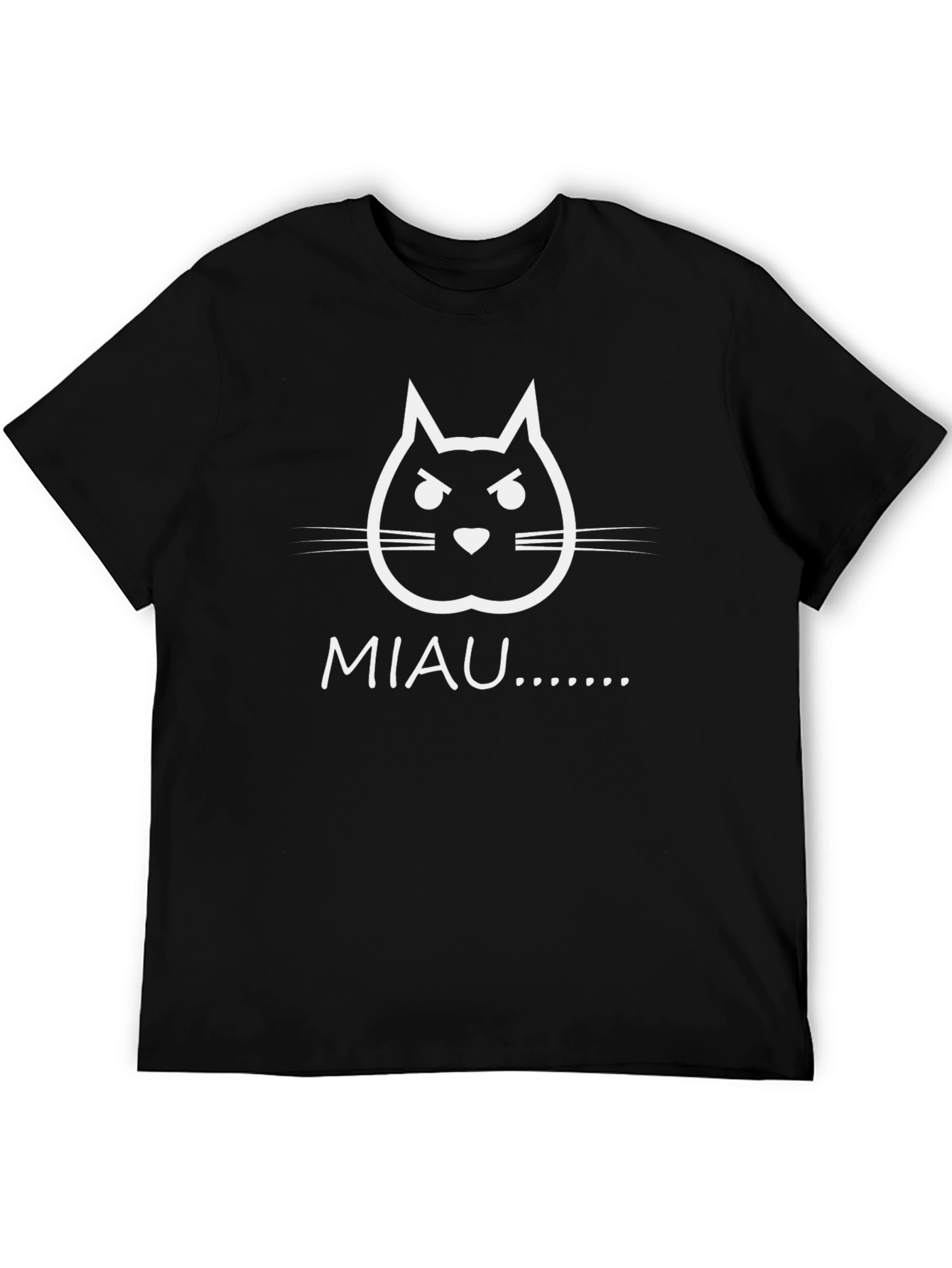 Angry Cat Face MIAU T-Shirt