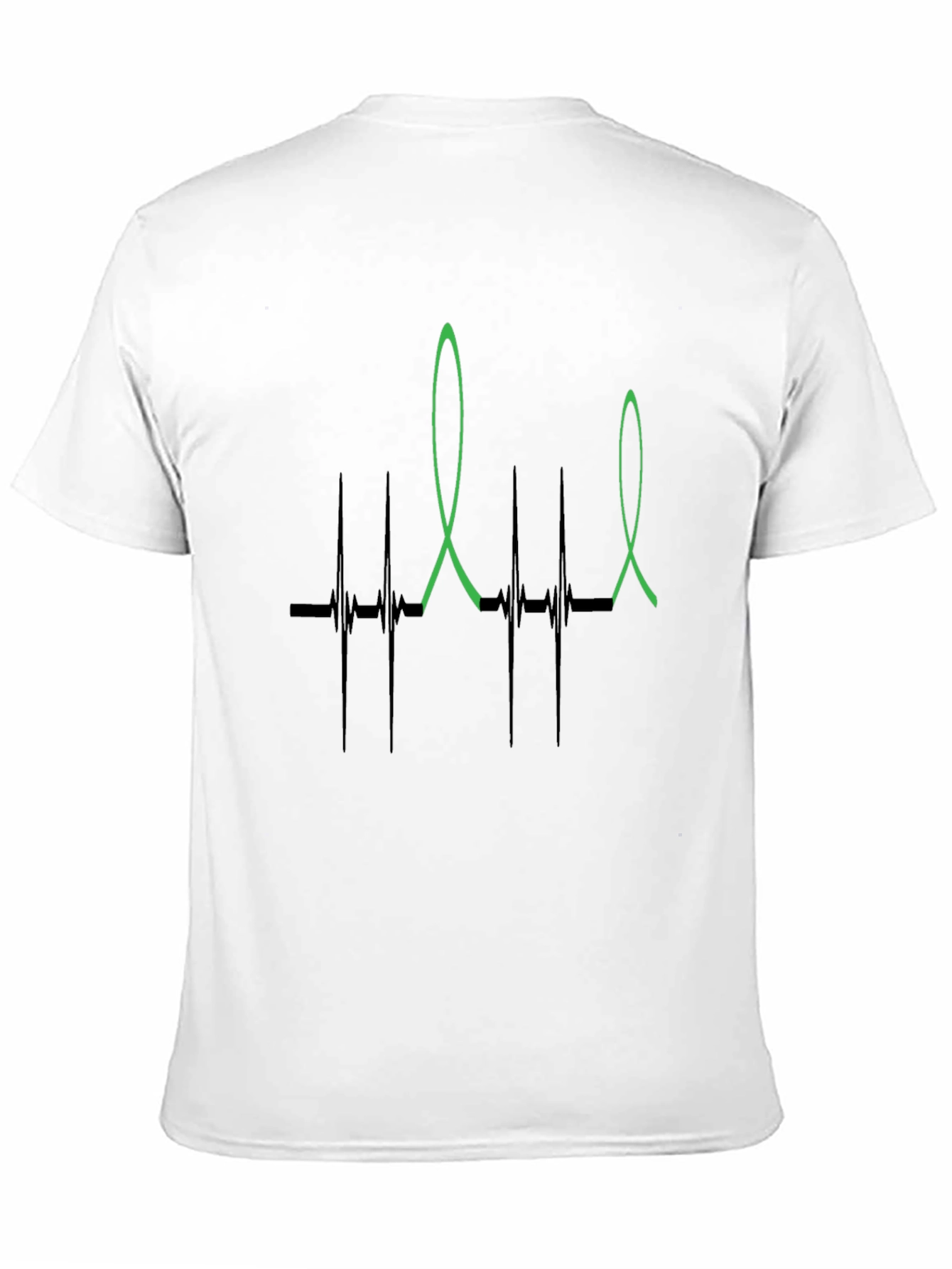 Heartbeat Ribbon Graphic T-Shirt