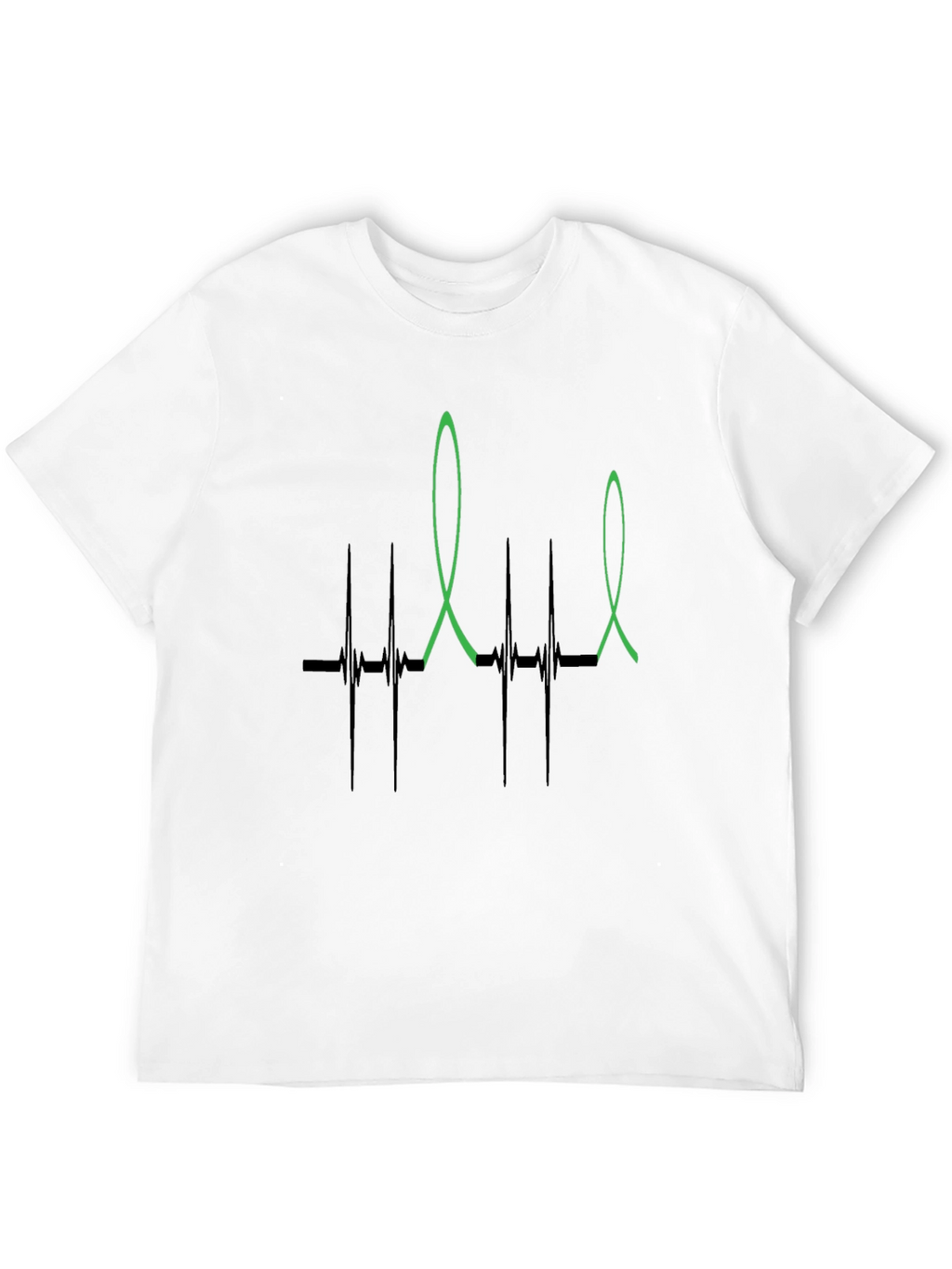Heartbeat Ribbon Graphic T-Shirt