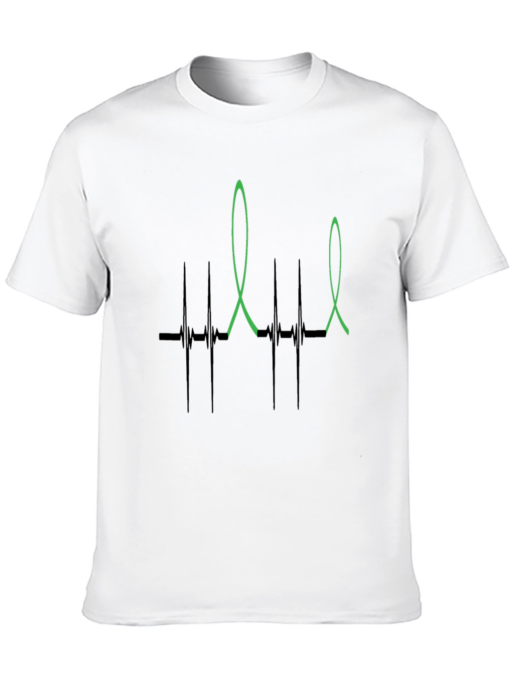 Heartbeat Ribbon Graphic T-Shirt