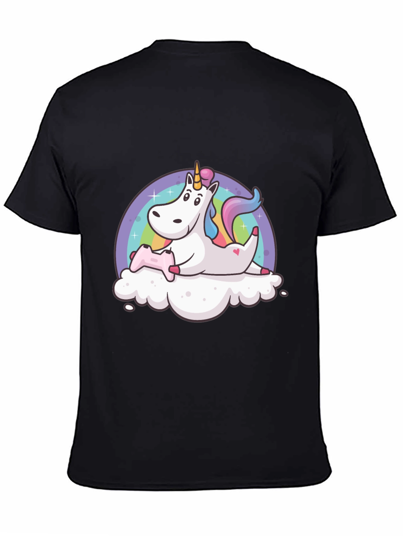 Unicorn Gamer T-Shirt - Black Cotton Tee