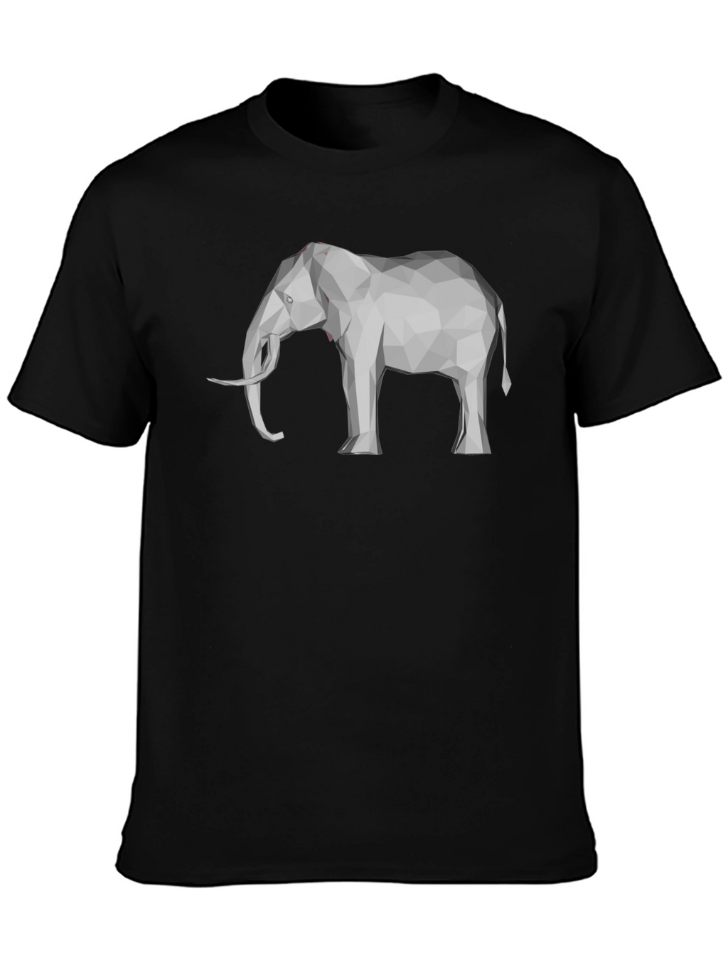 Geometric Elephant Graphic Tee - Modern Mens T-Shirt